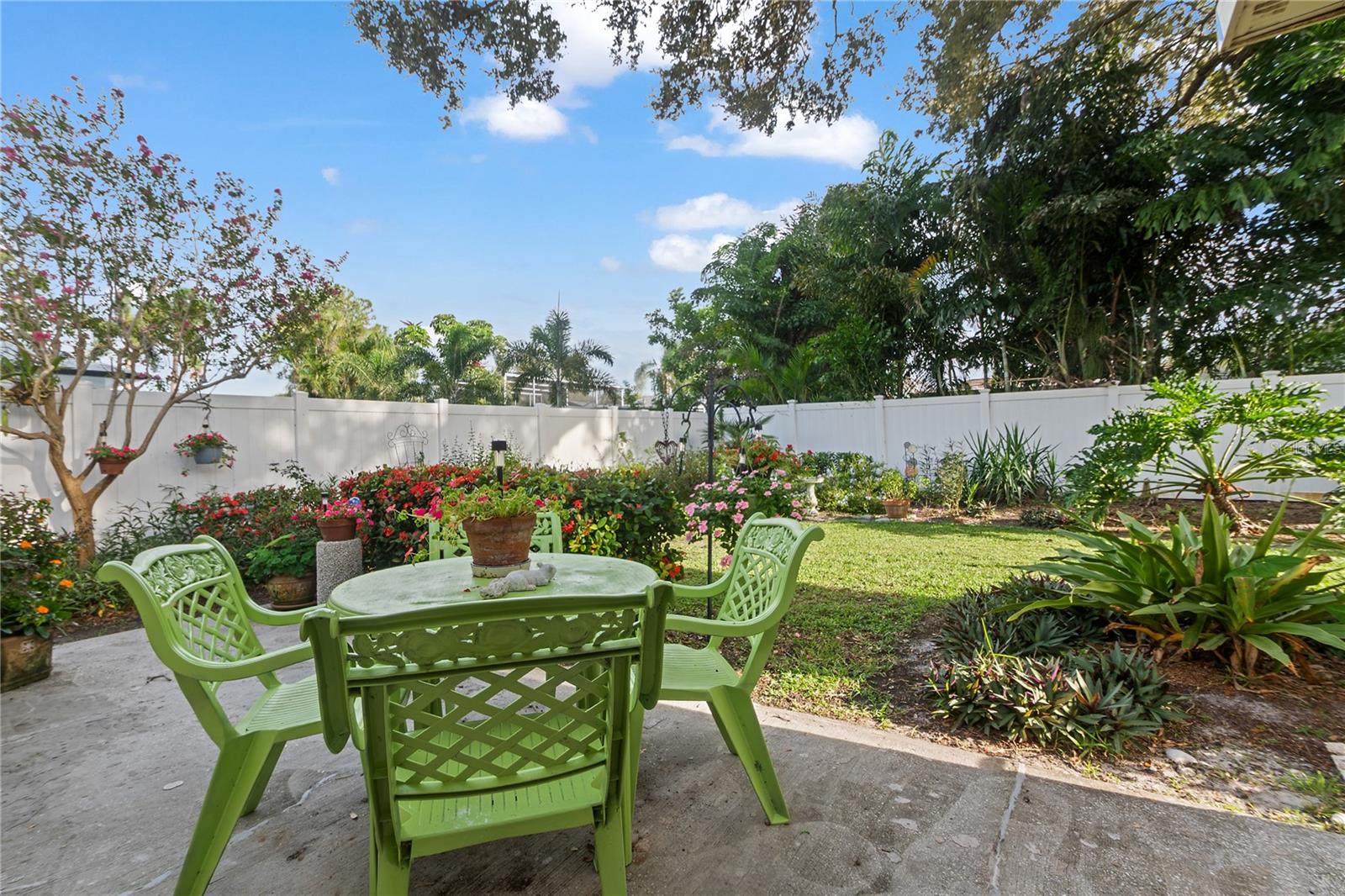 Rear patio