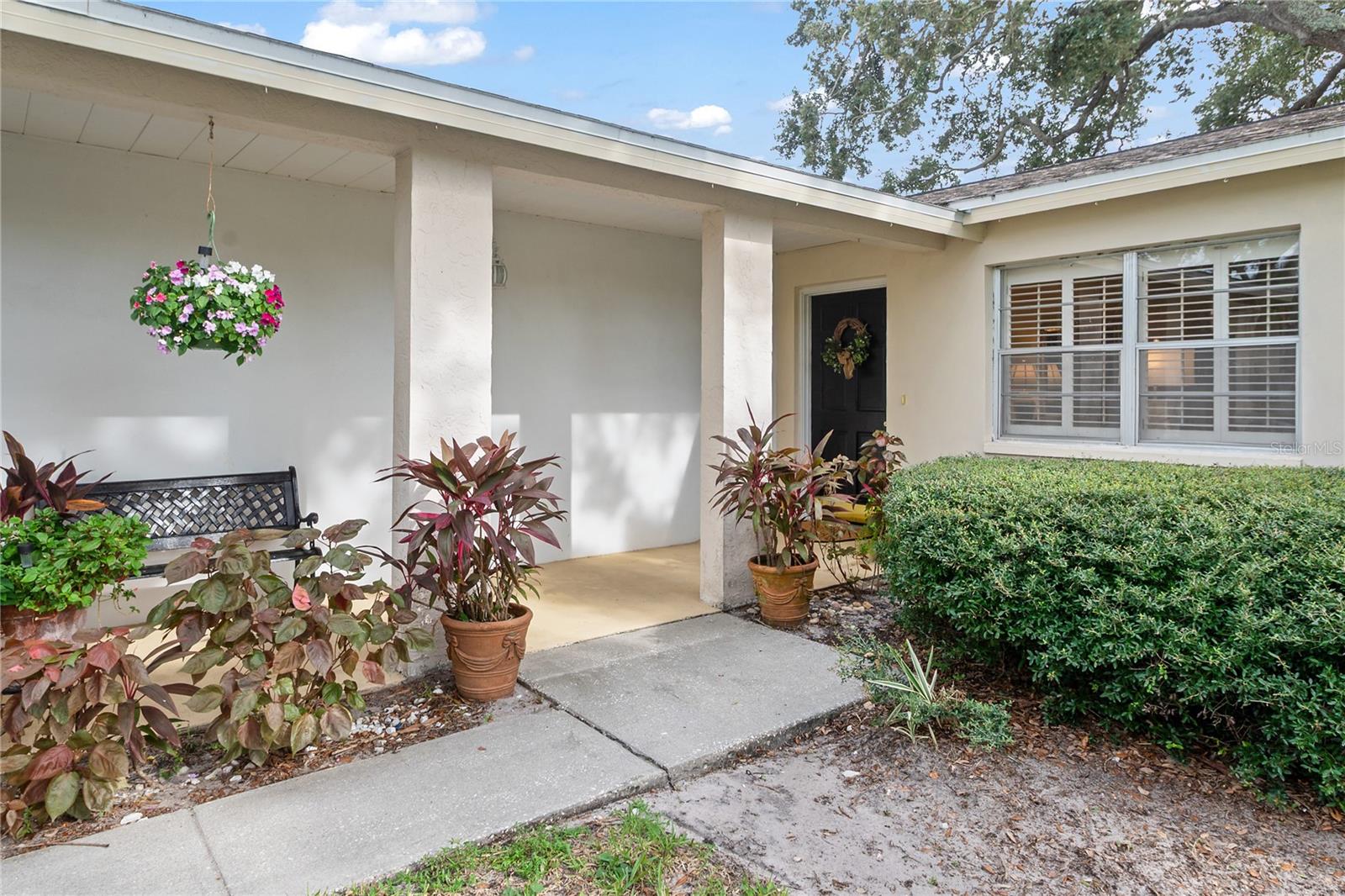 Covered front entry