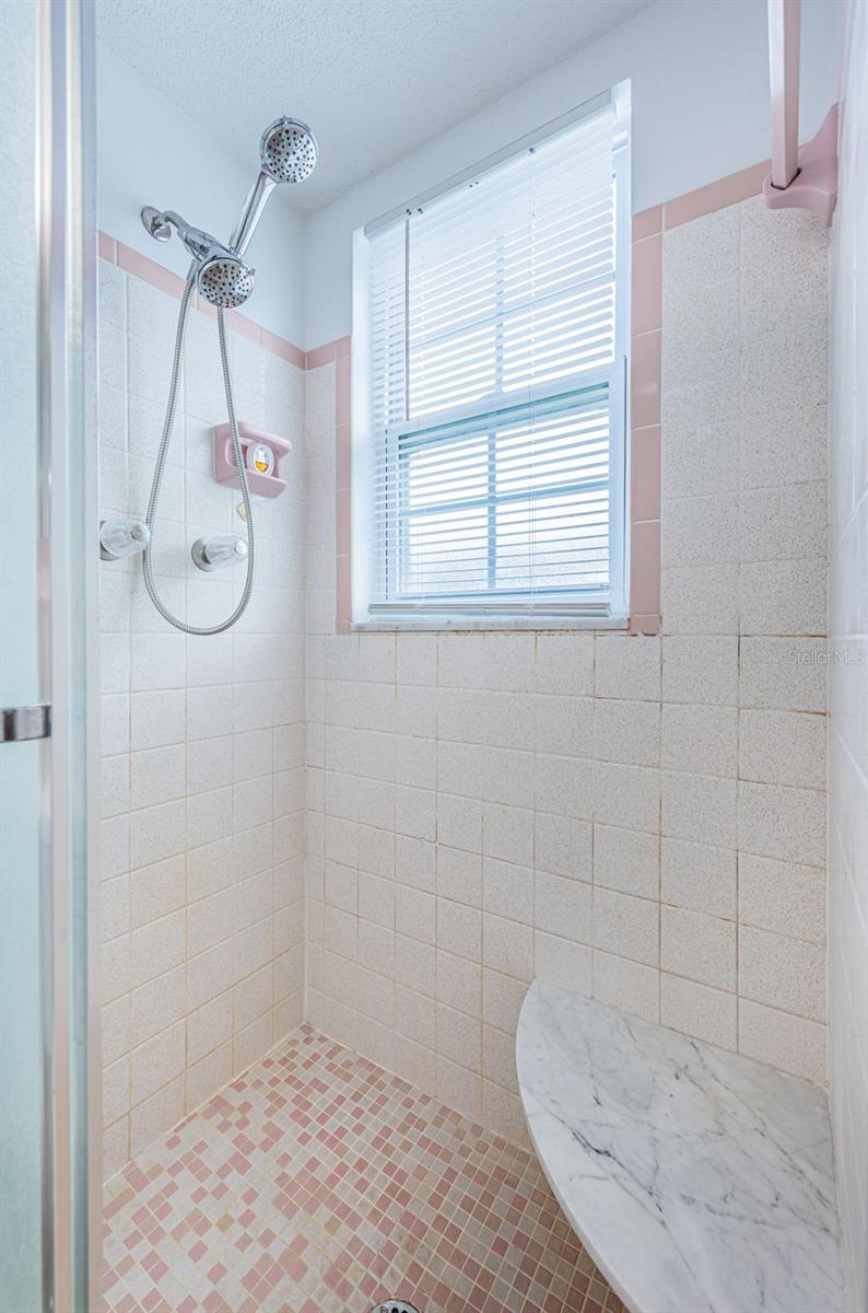 Primary bath with walk in shower