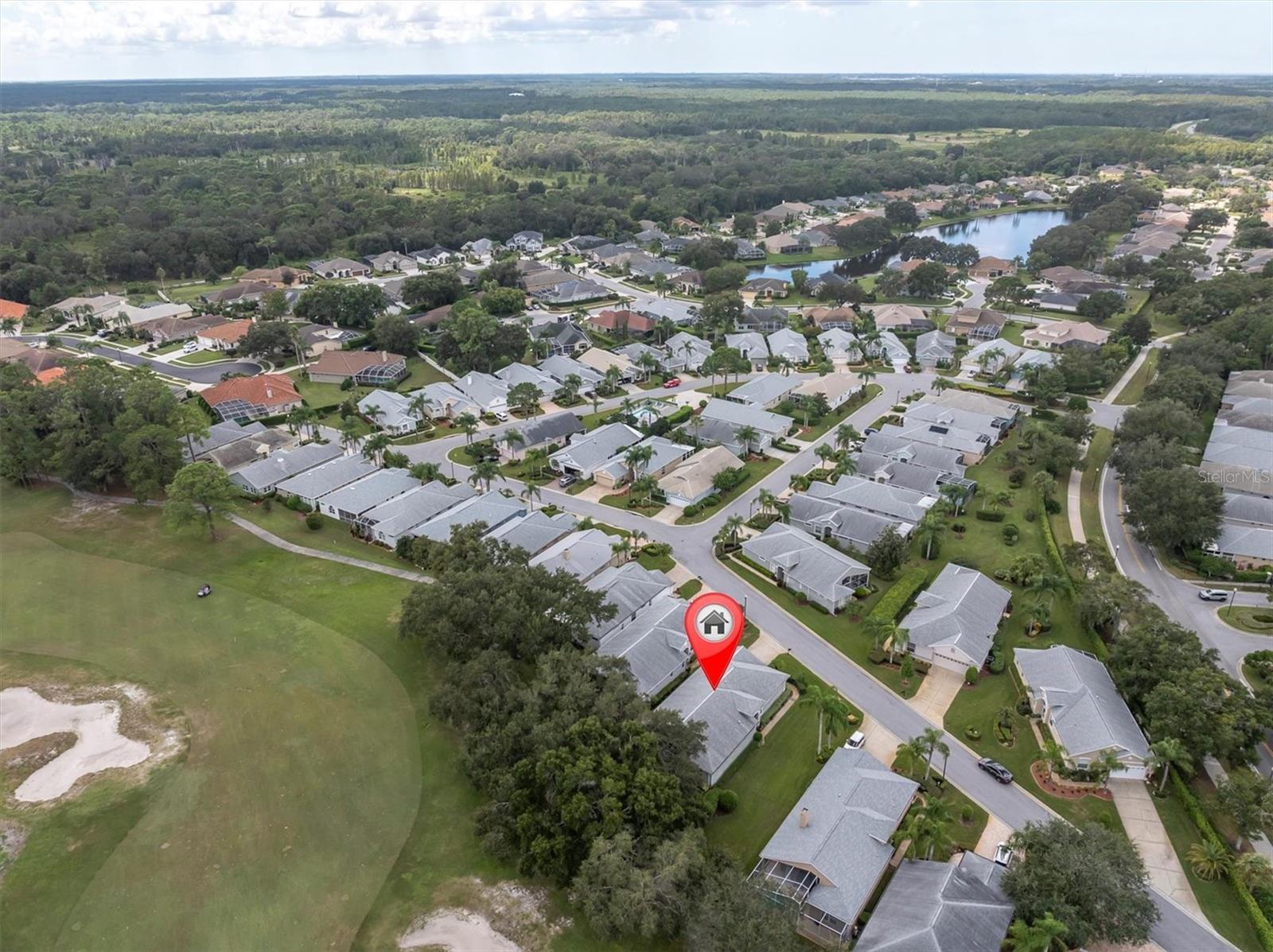 Aerial of the Gated Peachtree community