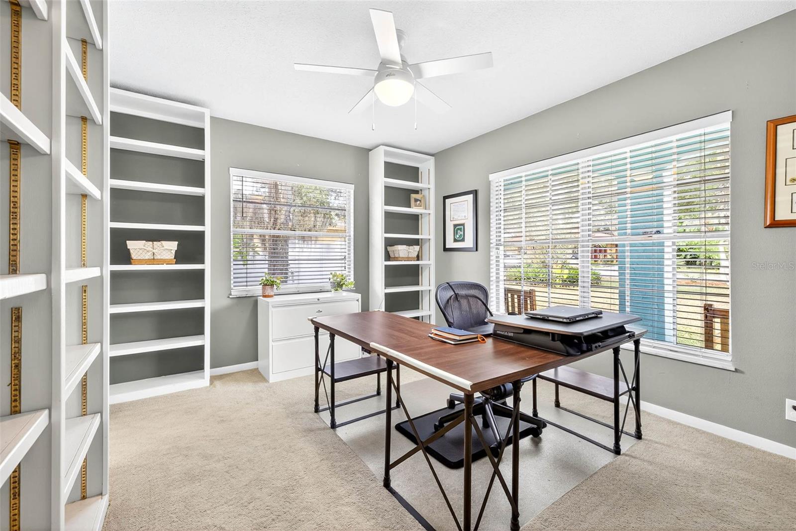 Bedroom being used as office