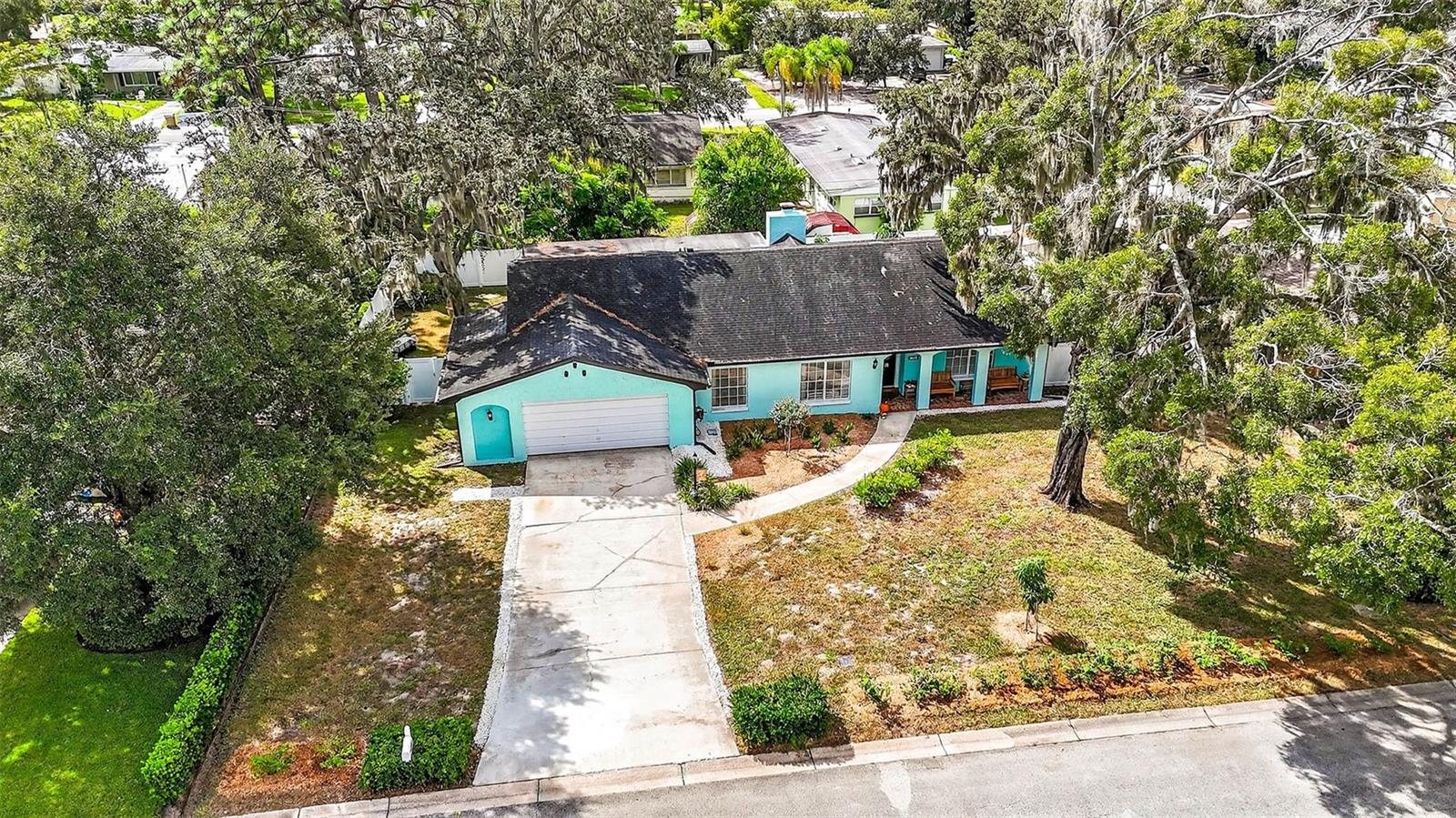 Drone footage of 723 Grand Circle