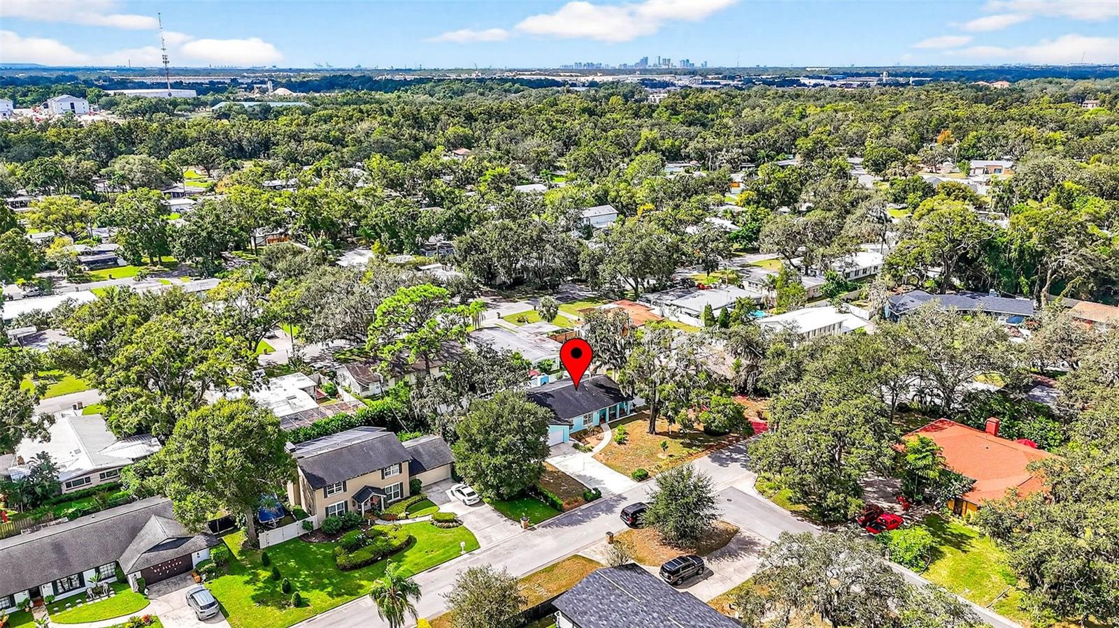 Drone footage of 723 Grand Circle