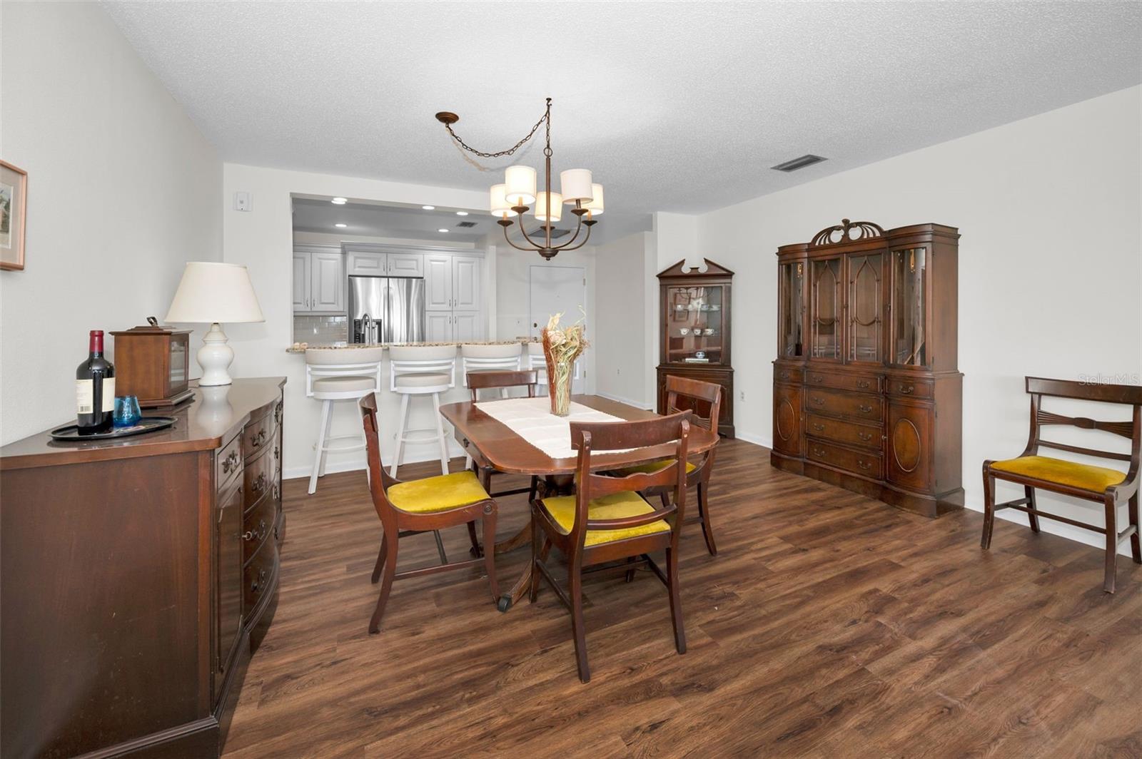 Dining with access to open plan kitchen