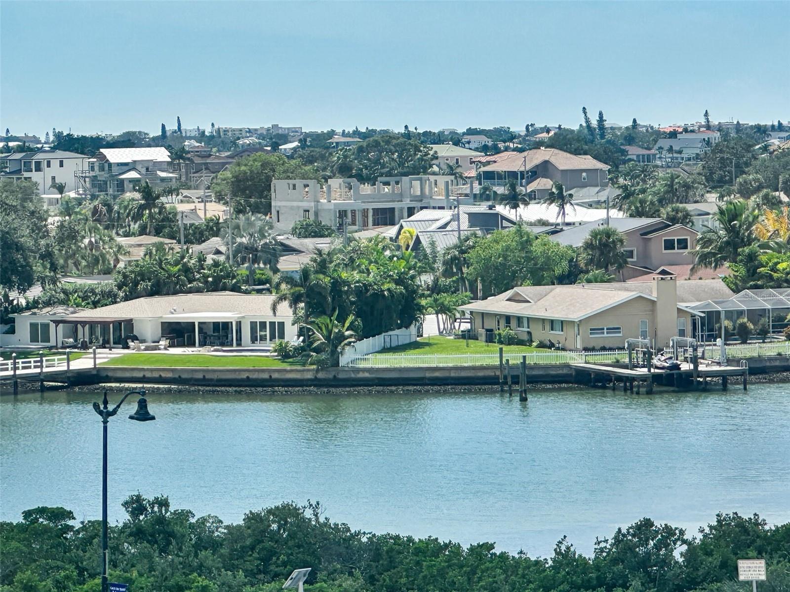 Million Dollar waterfront homes views from Condo