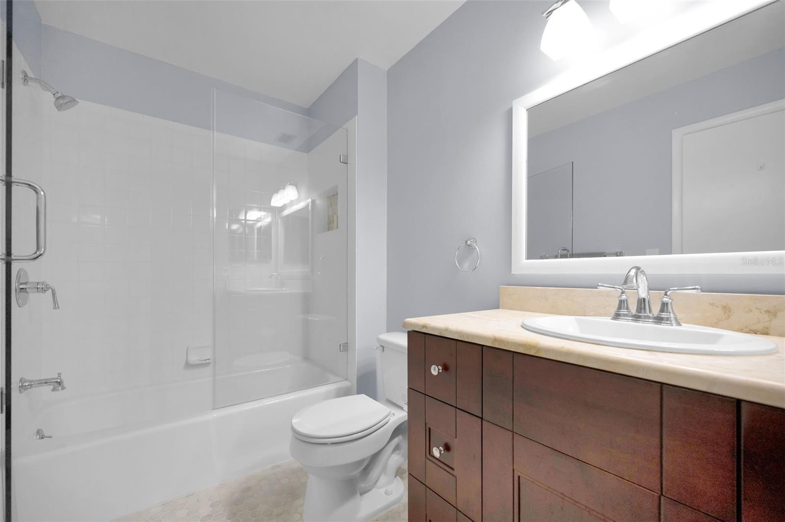 Guest vanity and bath