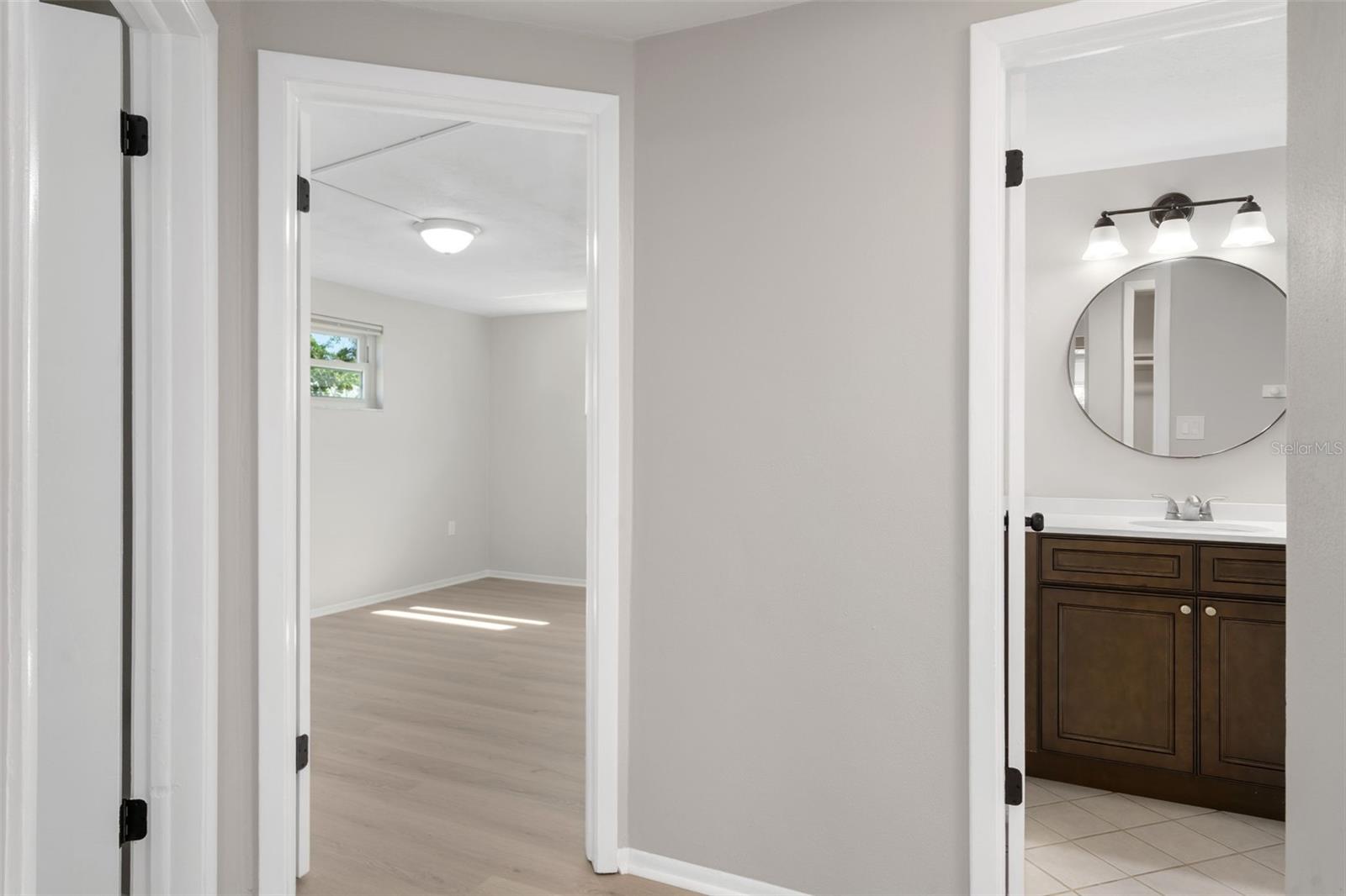 Hall to guest bath and guest bedrooms