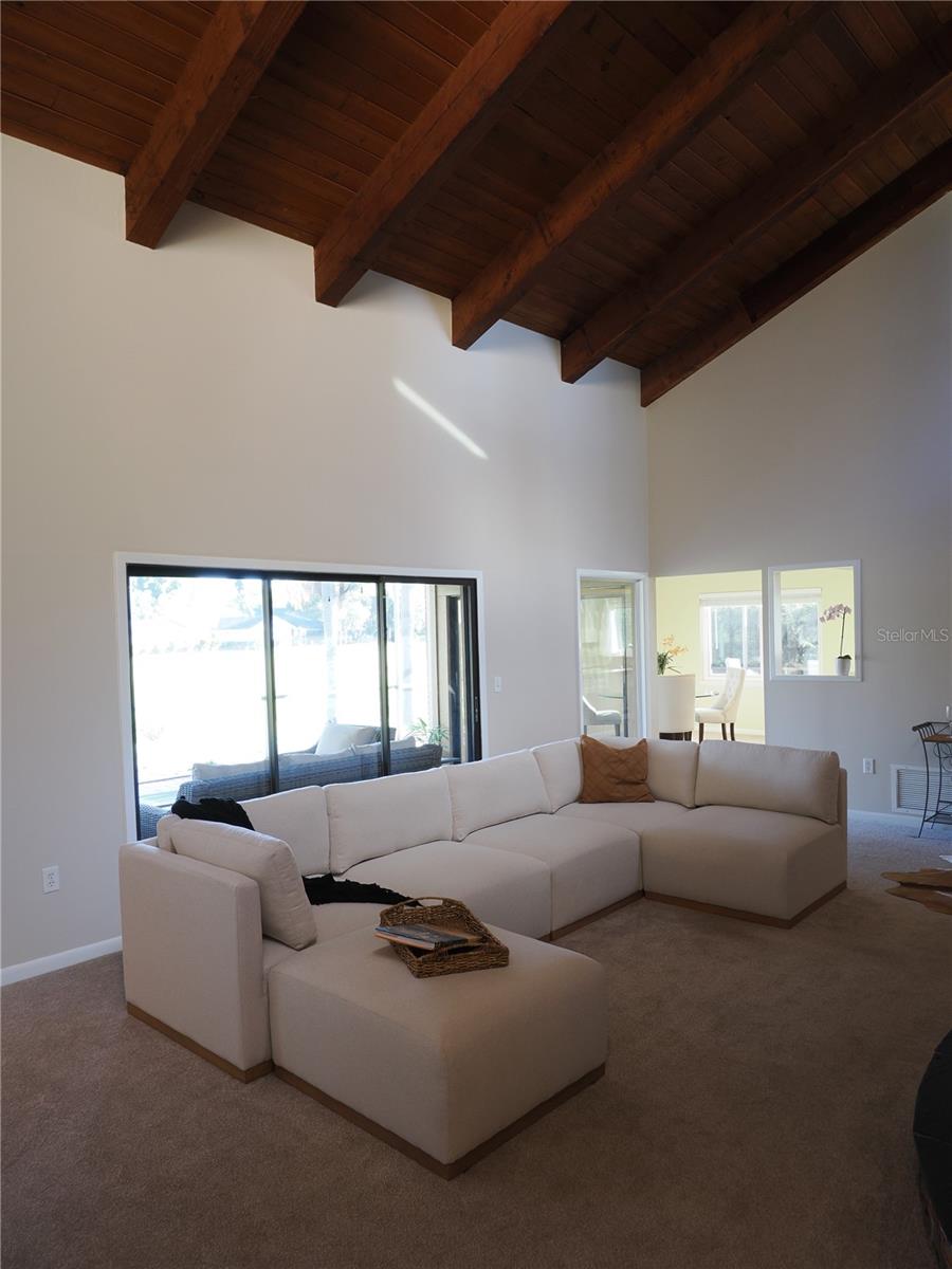 Lots of windows and sliders for a light and airy room