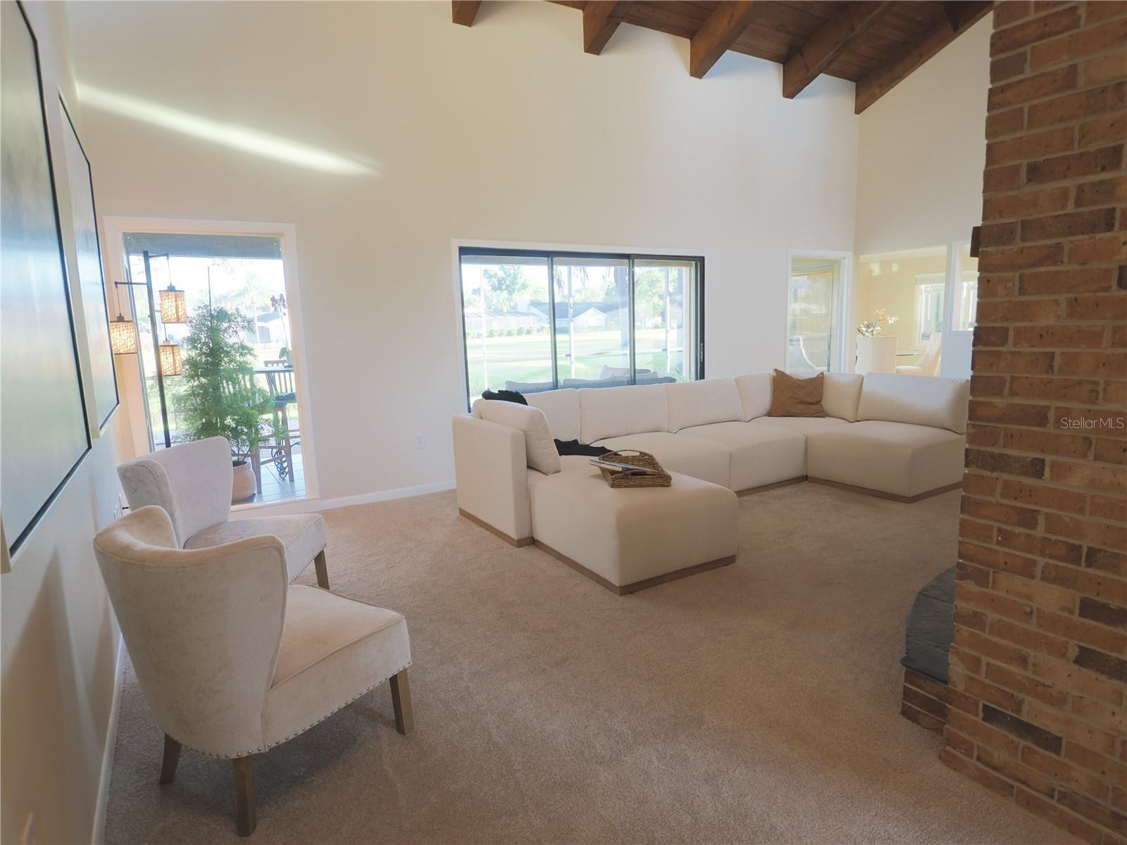 Expansive views from this great room
