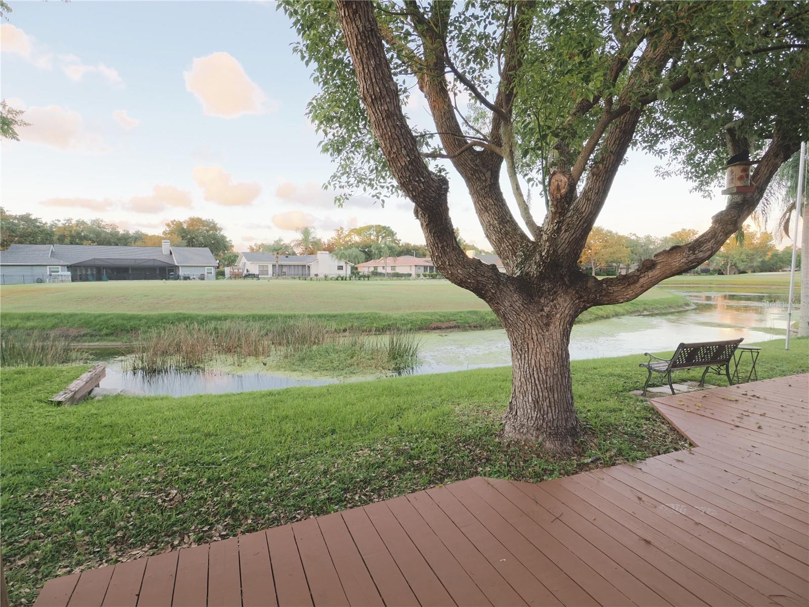 Views of the waterway and 8th Tee