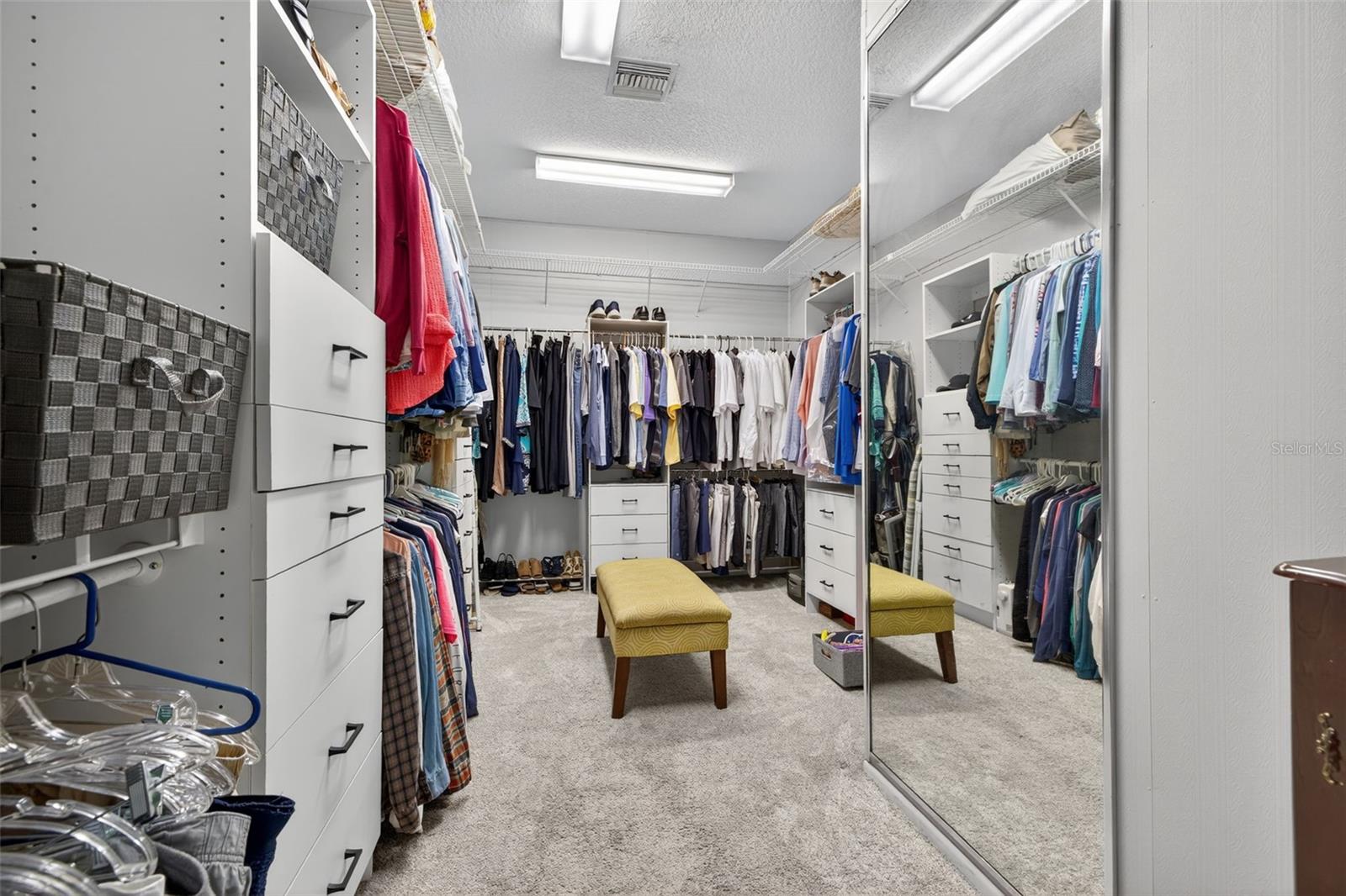 Primary walk-in closet