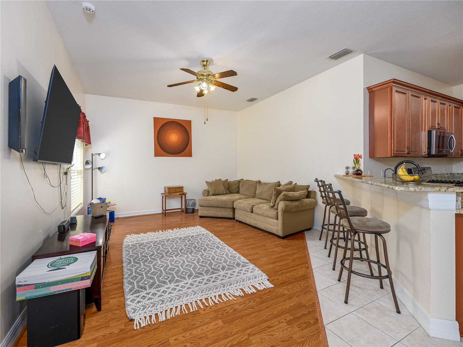 Family Room right off of the Kitchen