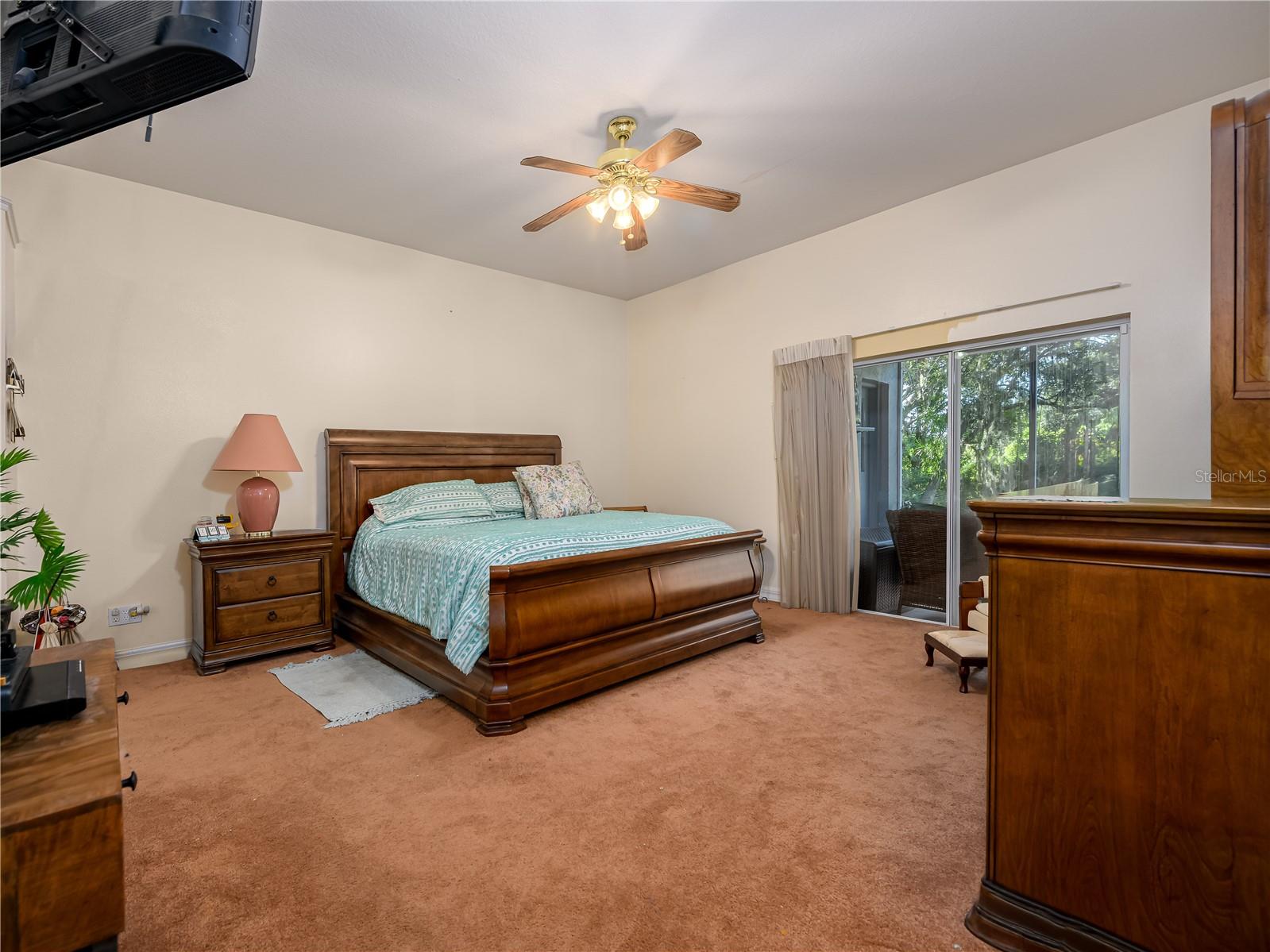 Master Bedroom which exits to the Lanai