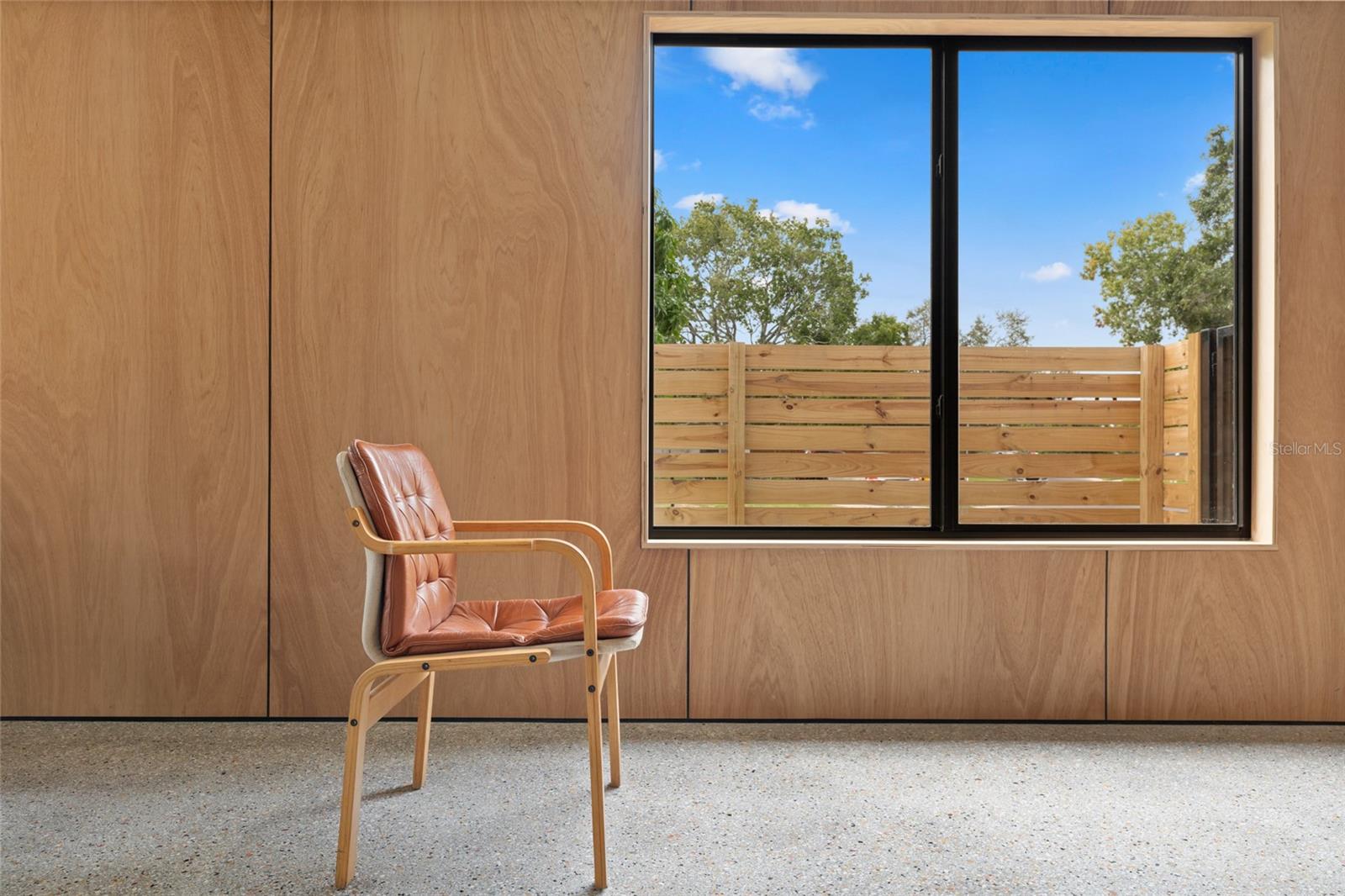 Large impact windows bring lots of light into the living space.
