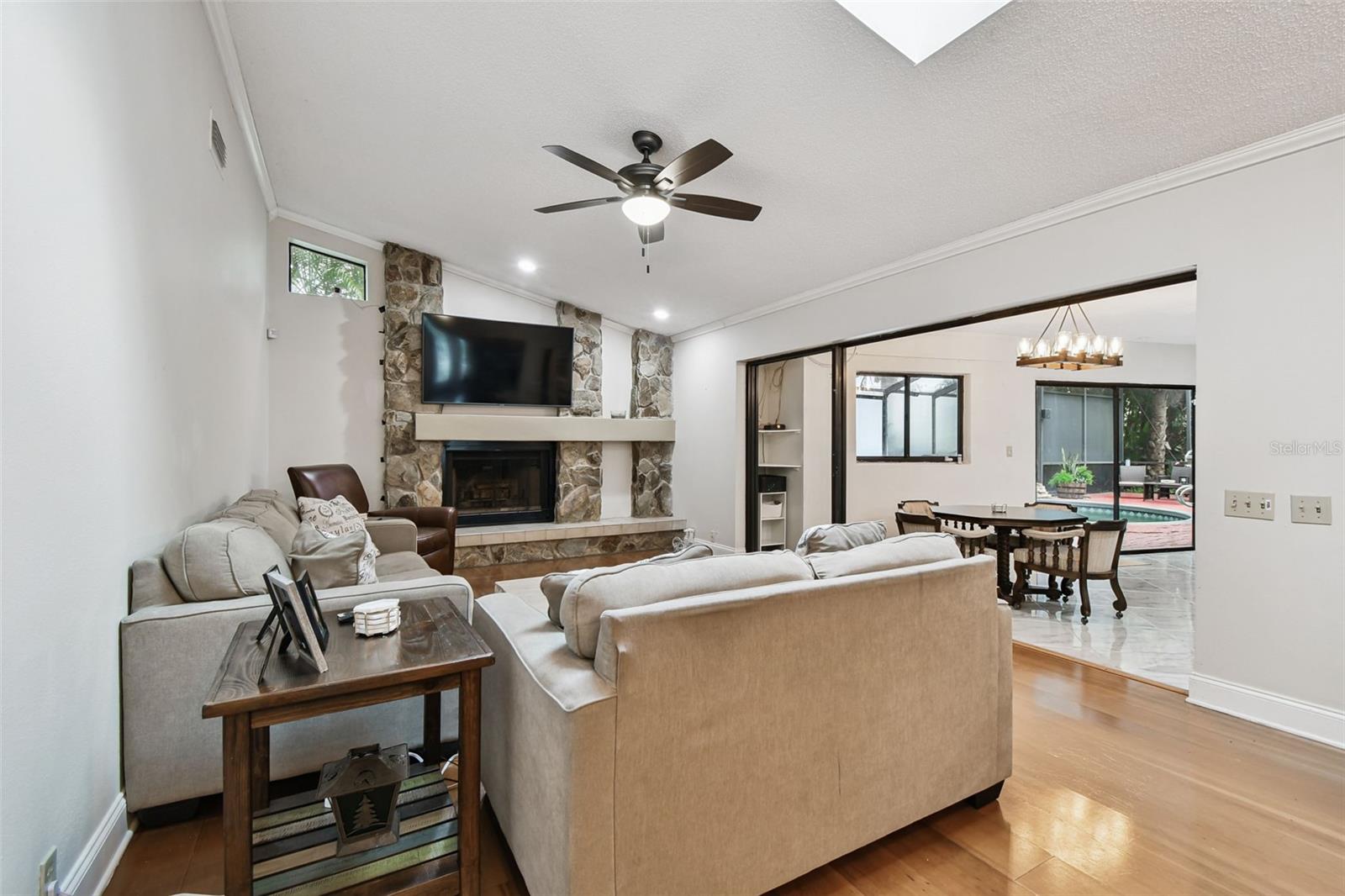 Family Room with Fireplace