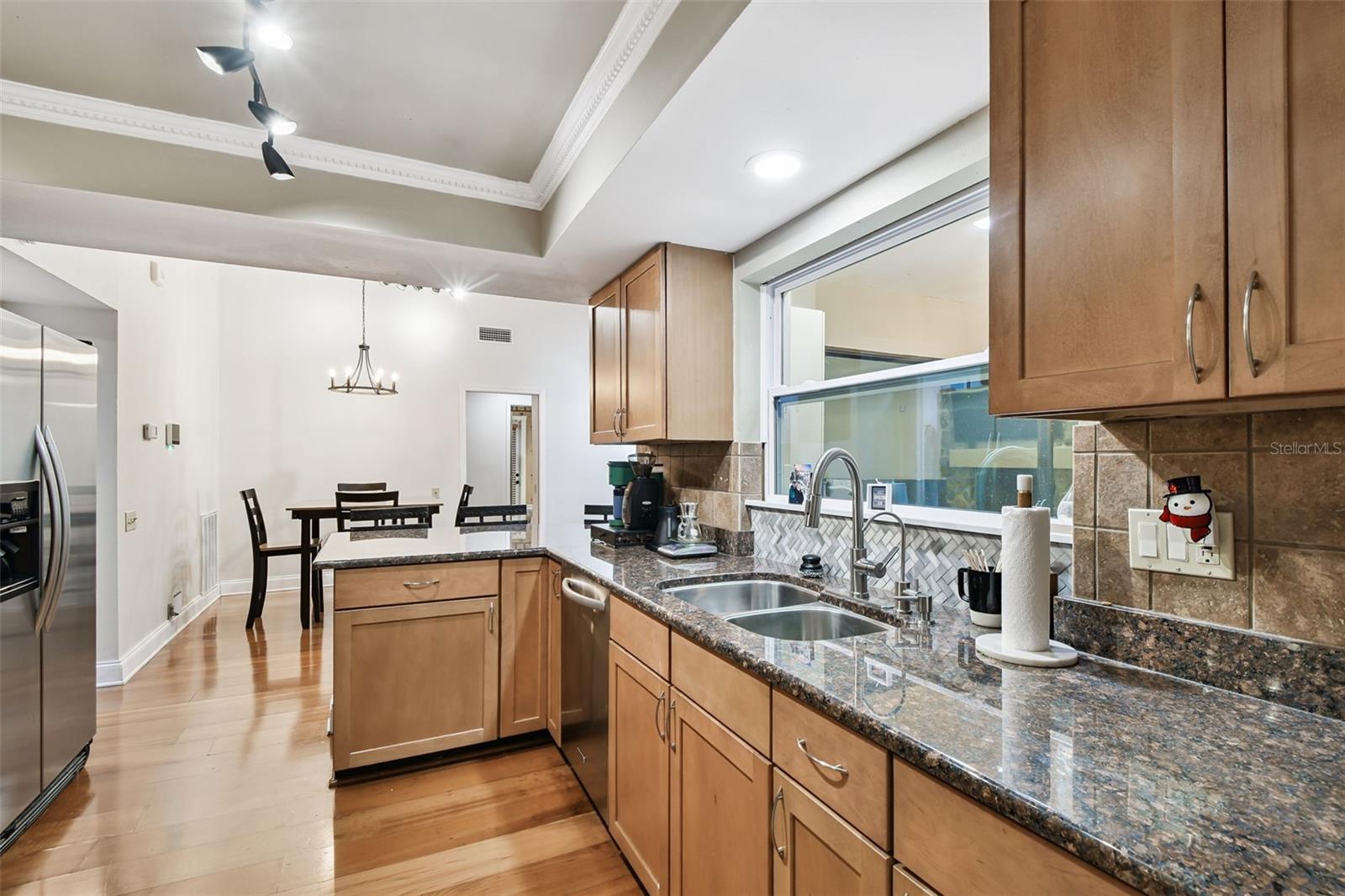 Kitchen with Pass Through Window