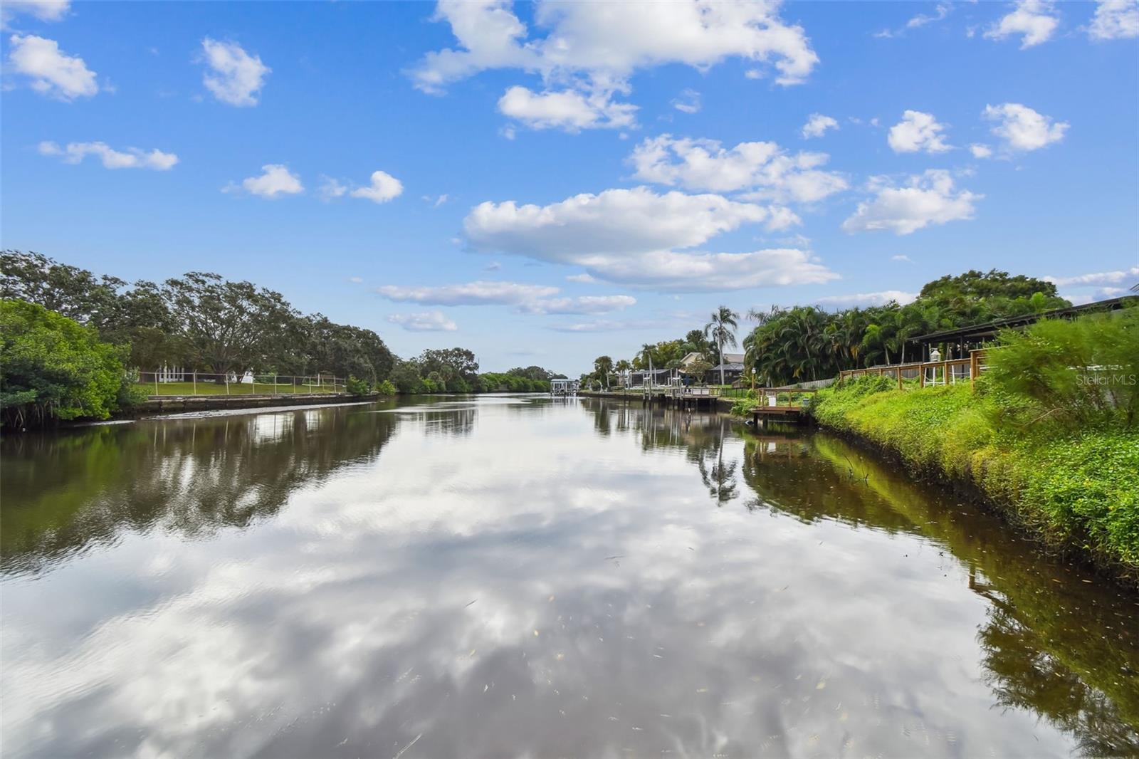 Saltwater Canal leads to the Bay