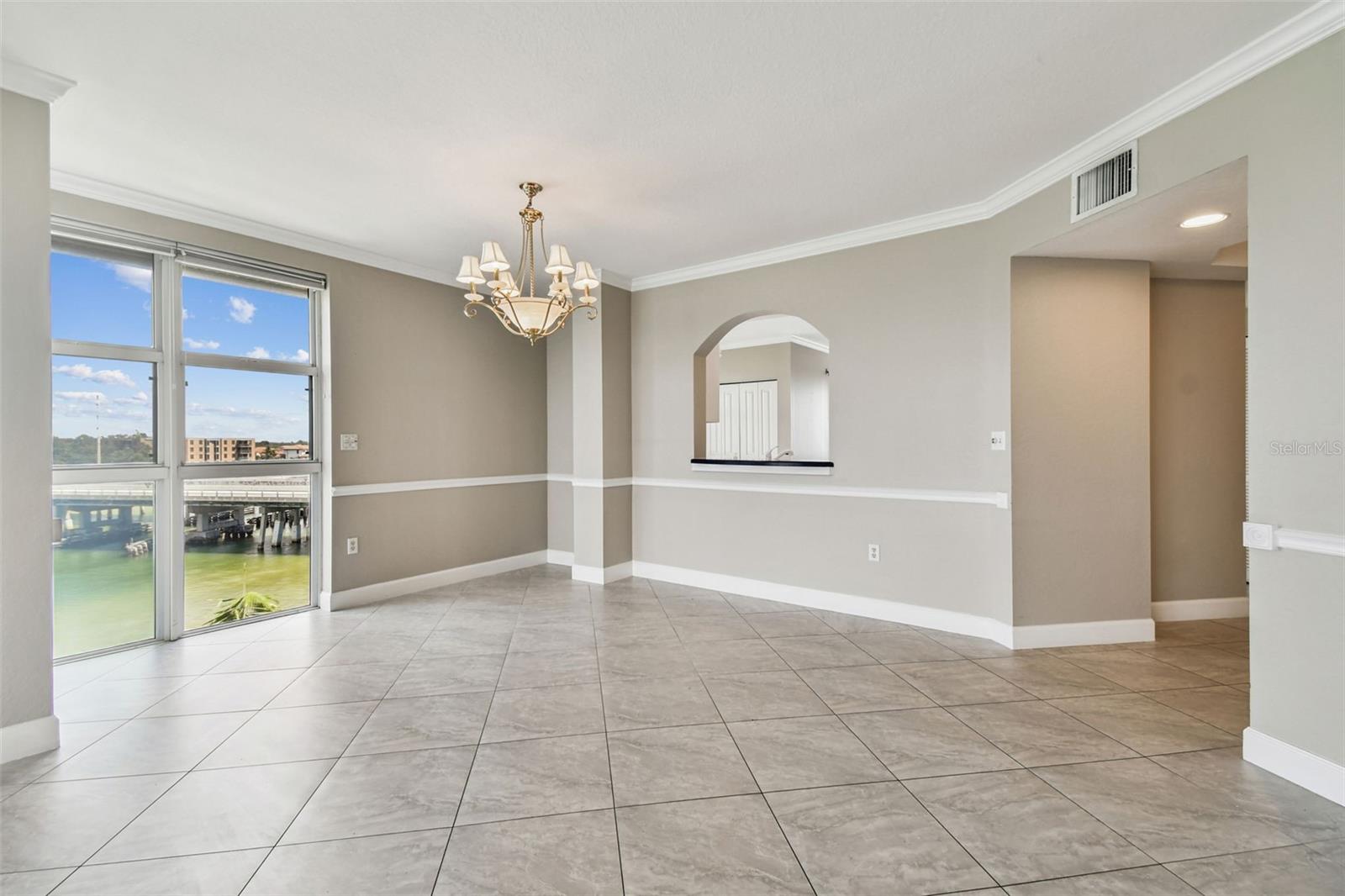 Dining Space With Ceiling to Floor Windows
