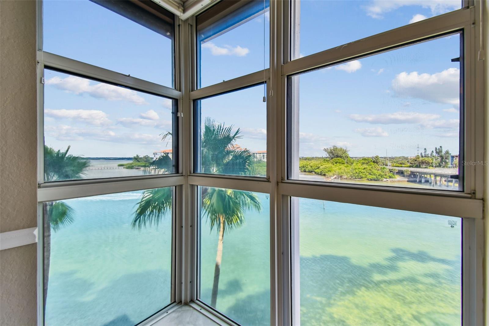 Floor to Ceiling Windows in Dining Space