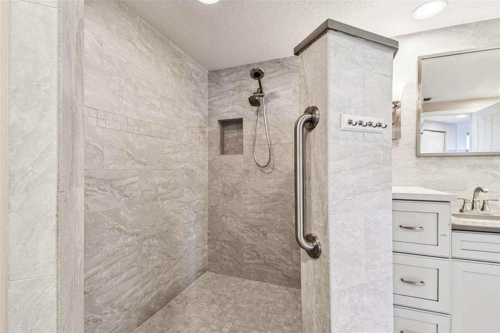 Large Walk-in Shower in Primary Bathroom