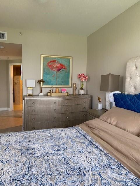 Staged with Furniture to Provide Scale of Primary Bedroom
