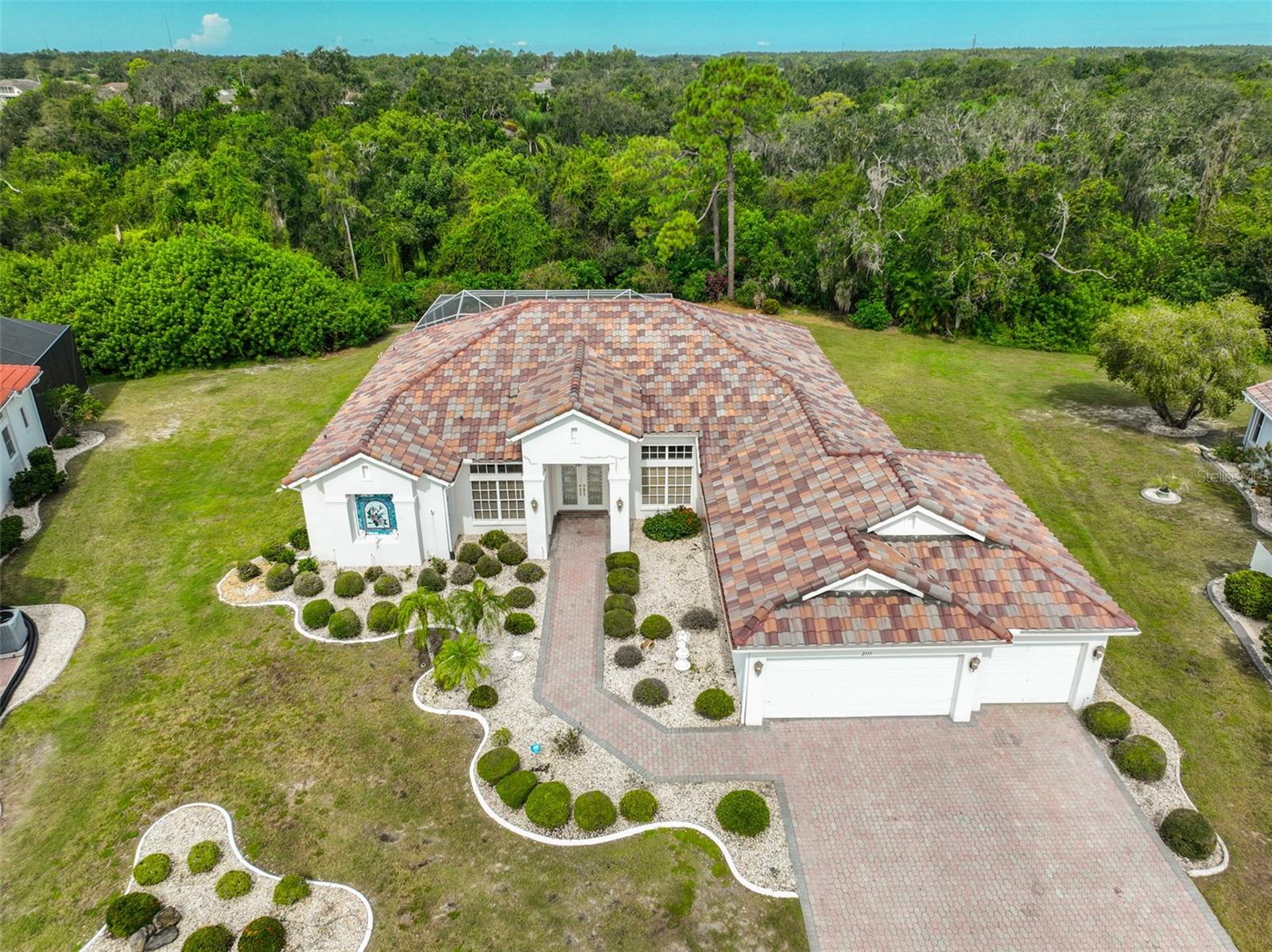 Aerial Front View, NEW TILE ROOF