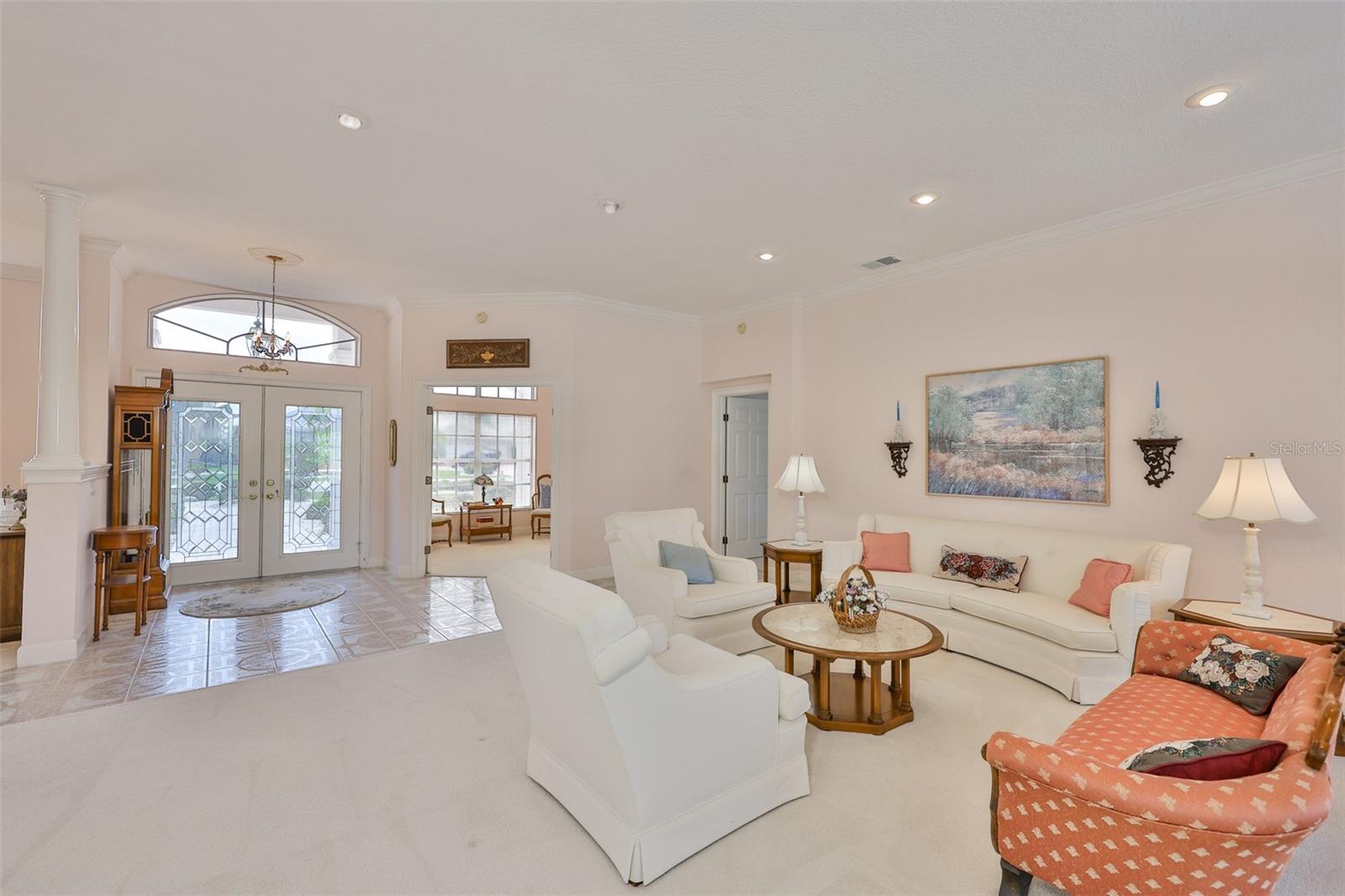 Formal Living Room, Entry & Den