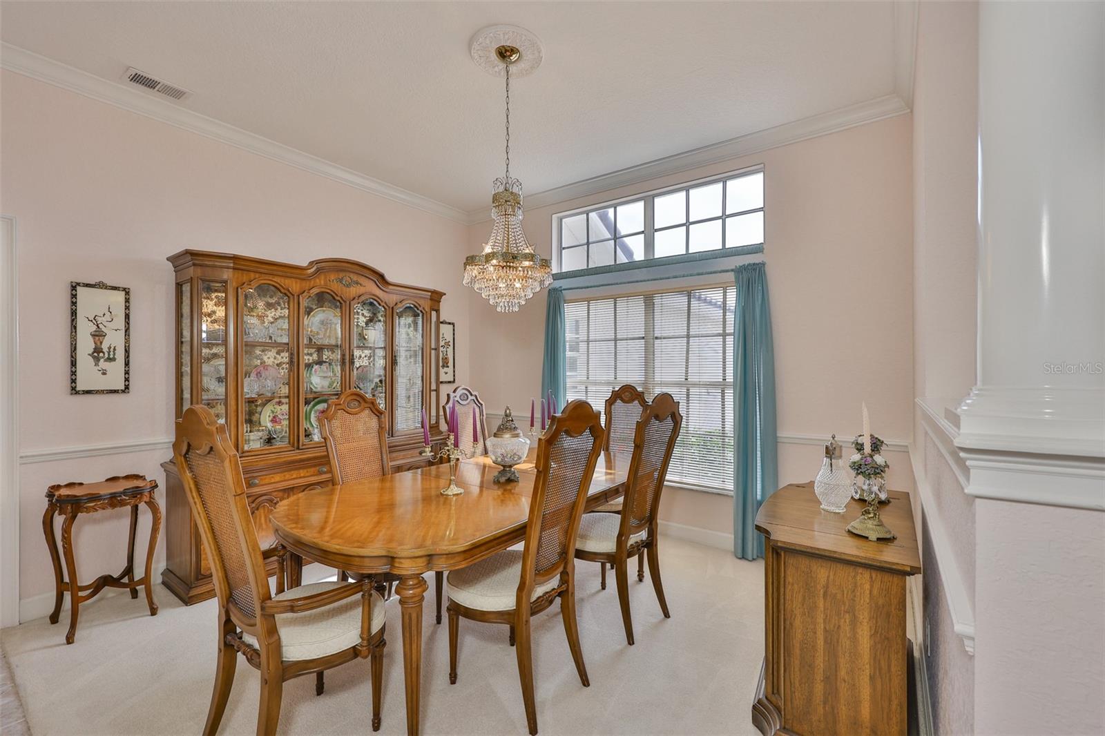 Formal Dining Room, Vintage Swarovski Crystal Chandelier