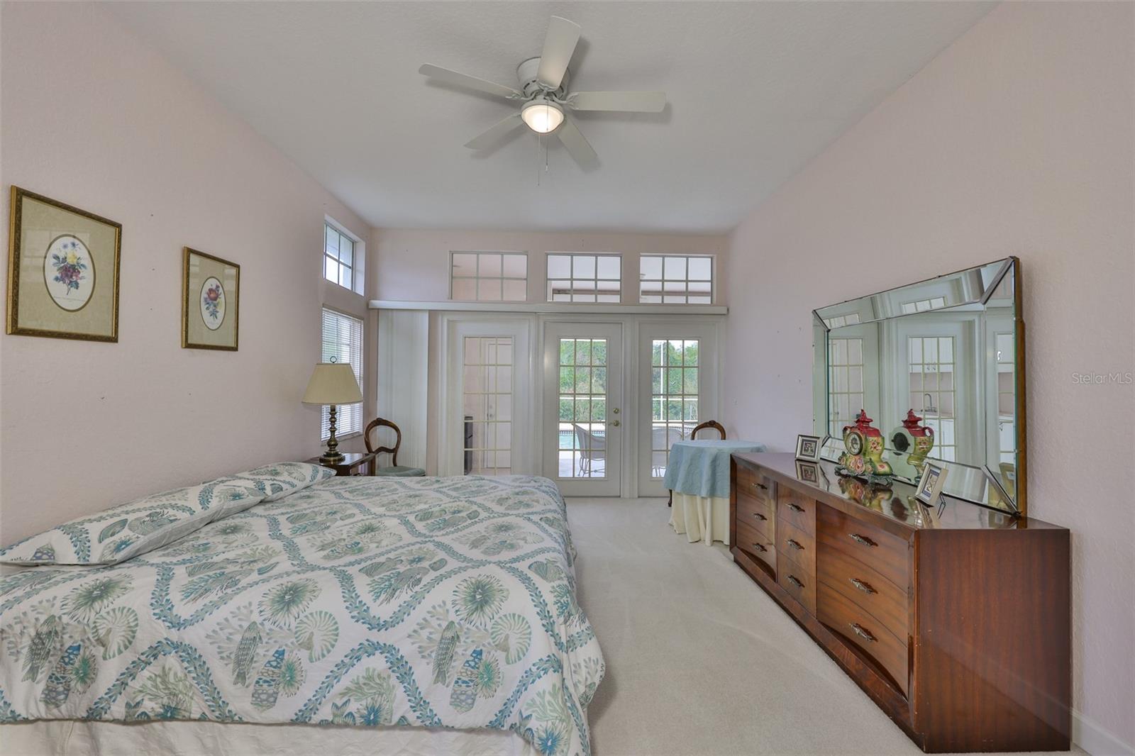 Master Bedroom w/Private Access to Lanai and Pool