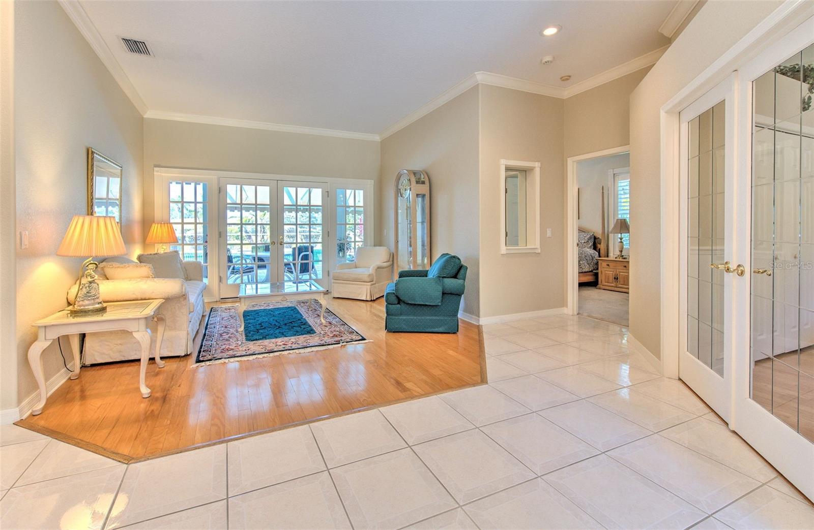 Formal living with Pool view!