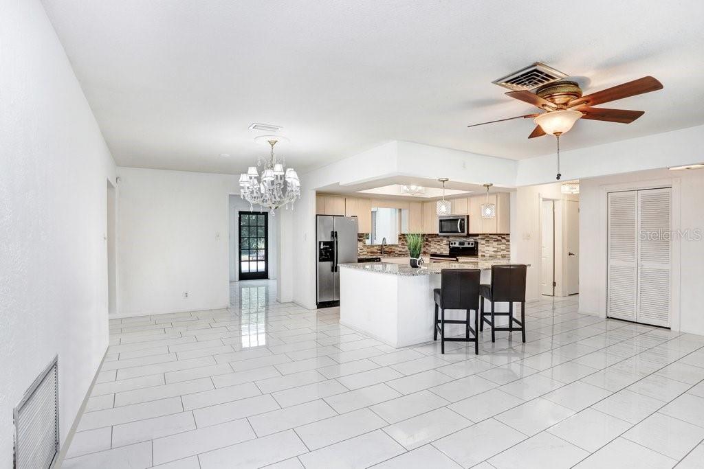 Living Room - Open to the Kitchen & Dining