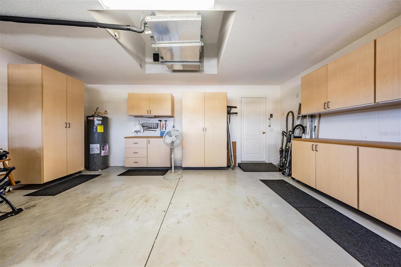 What a plus! Built-in garage cabinets