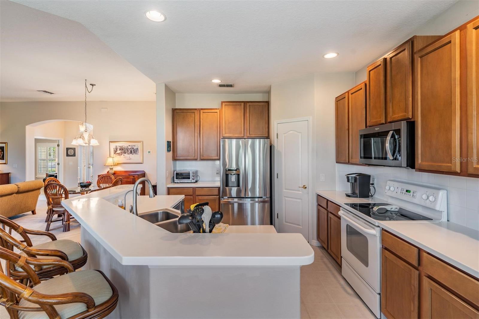 Breakfast bar for additional seating