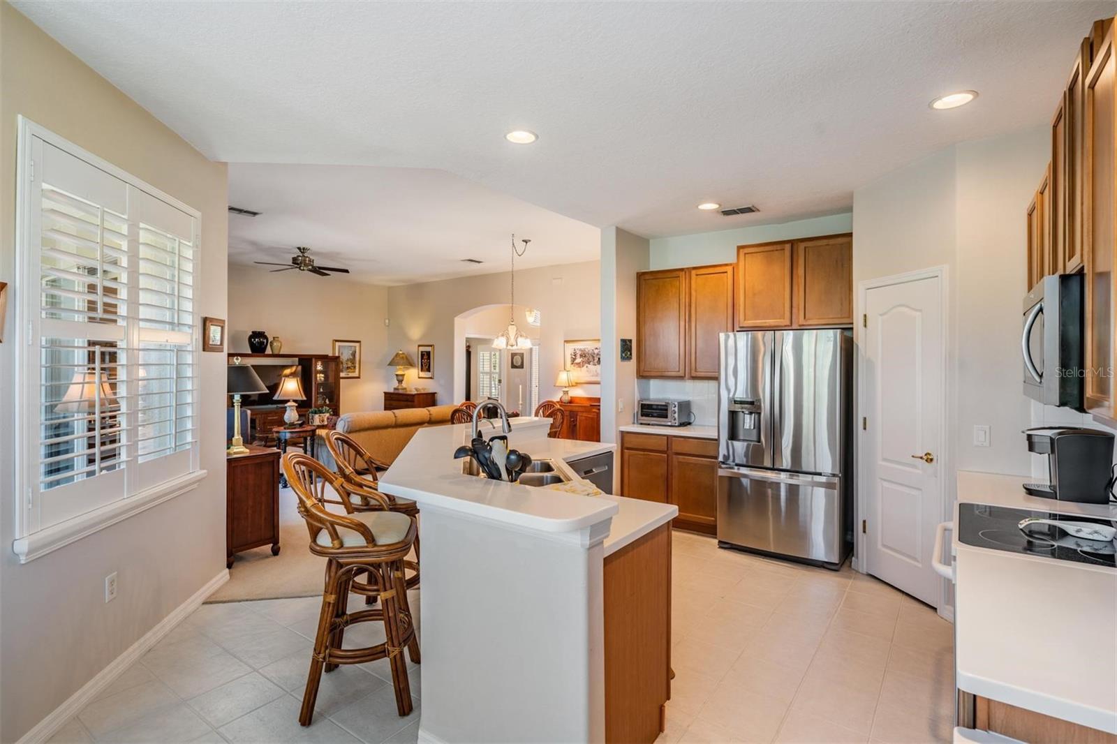 Kitchen view of great room