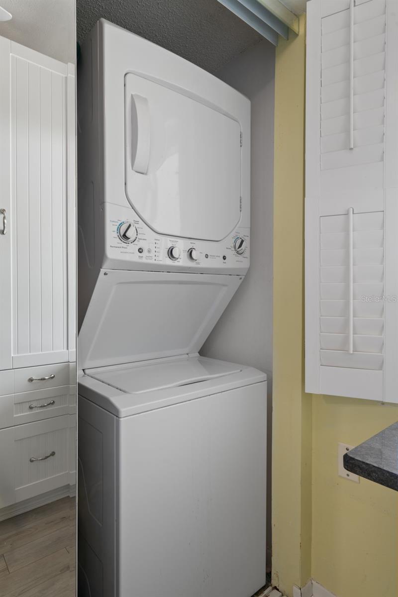 In unit washer and dryer