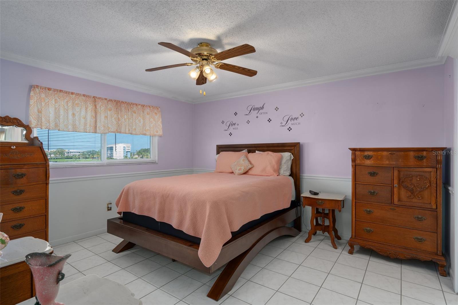 Primary Suite with access to lanai, private bath and large walk in shower. GULF FRONT VIEW