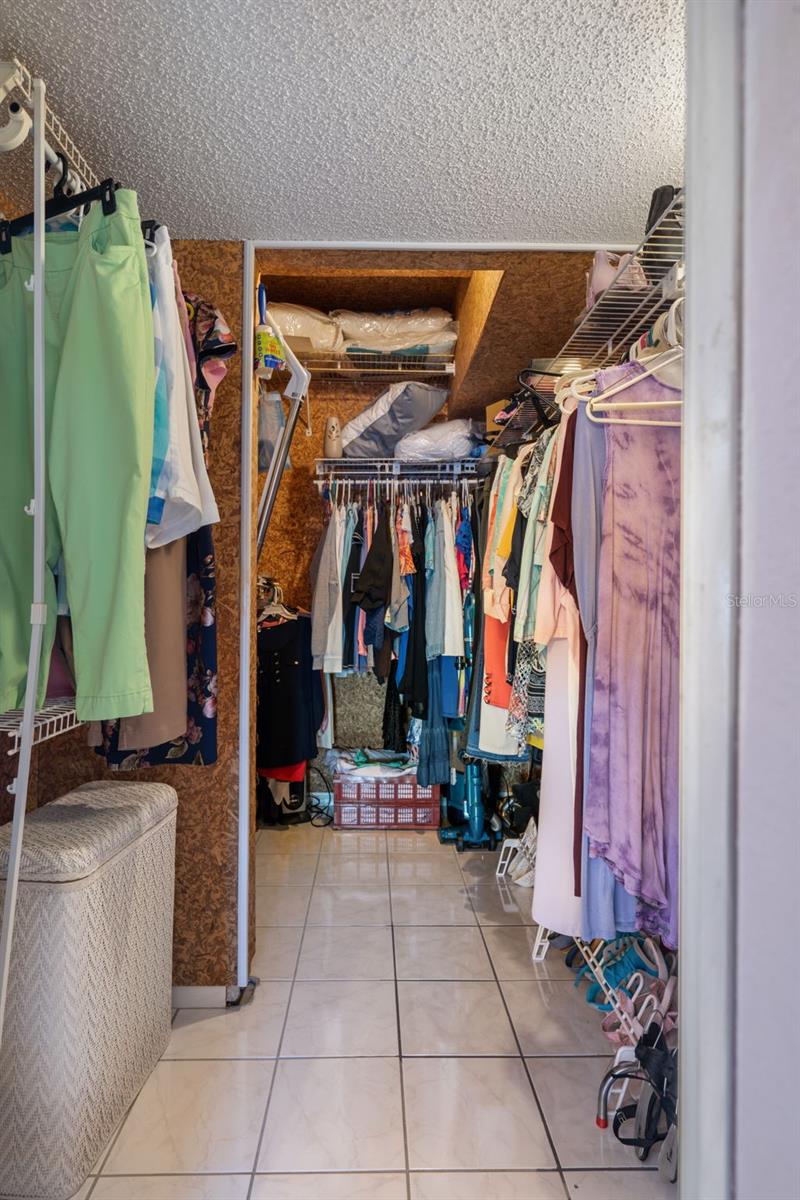 Large walk in closet