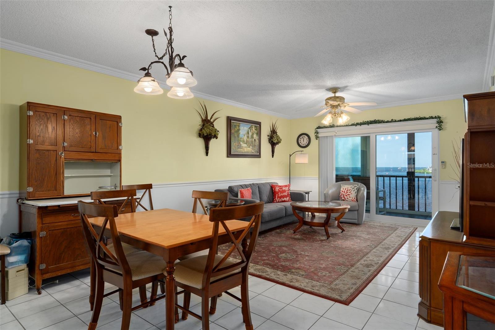 Great room with GULF FRONT view