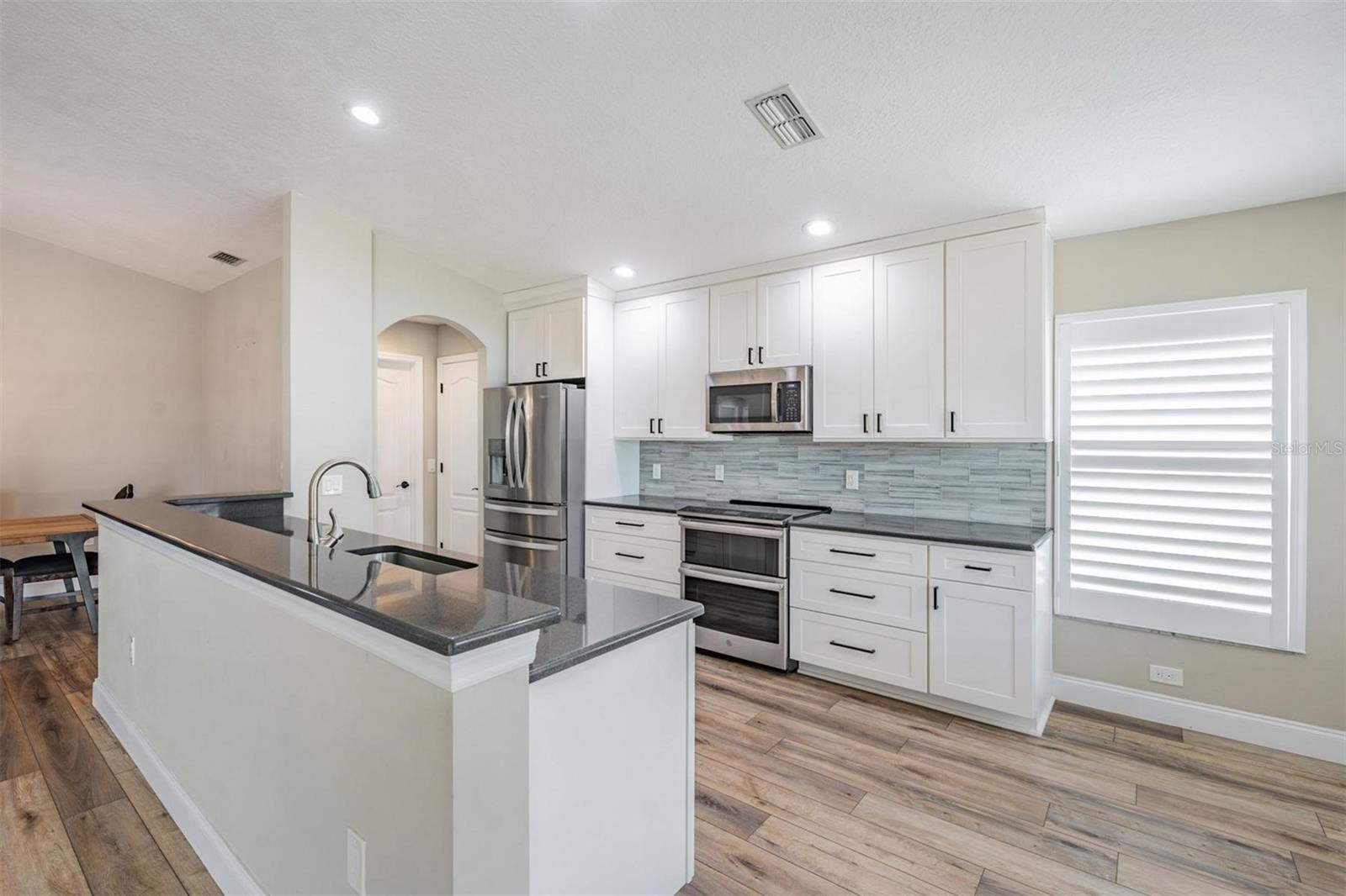 Updated kitchen with stainless appliances