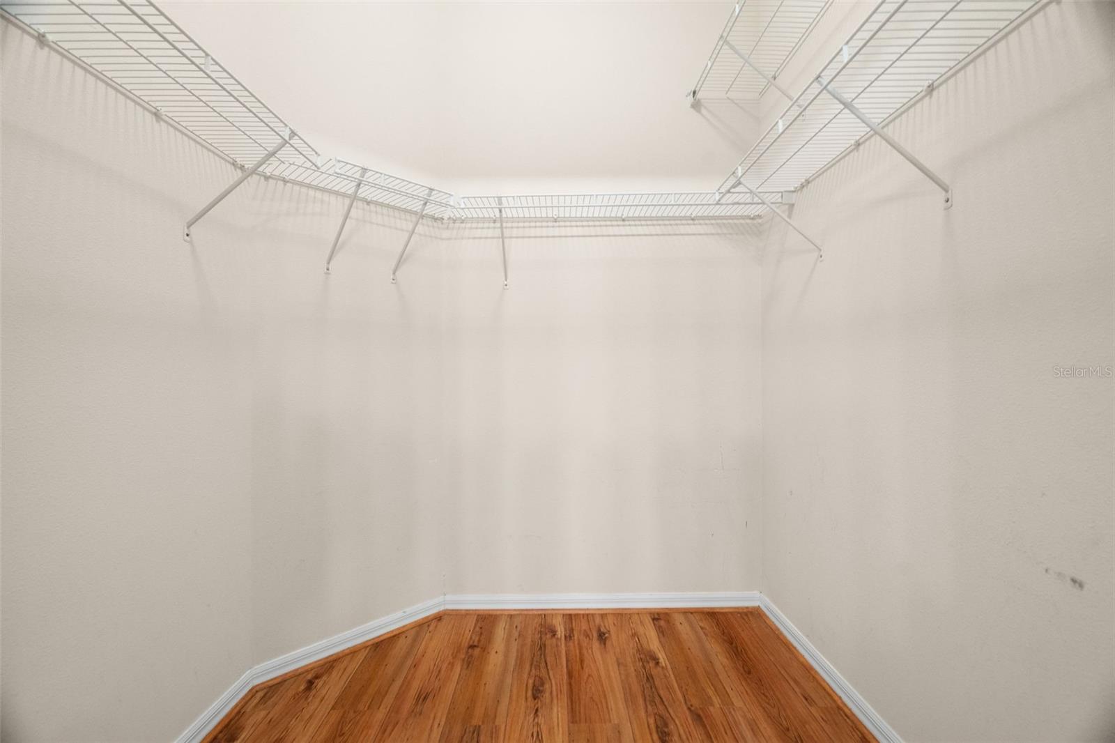 Large walk-in closet in the primary bedroom