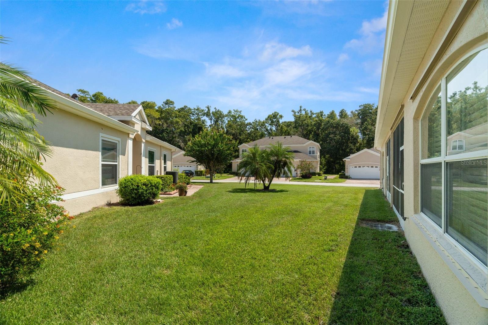 The nice grounds are maintained by the HOA