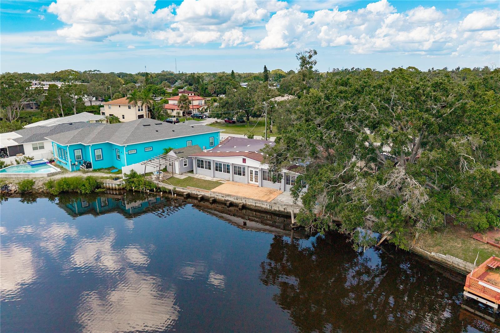 Aerial Back Exterior and Canal