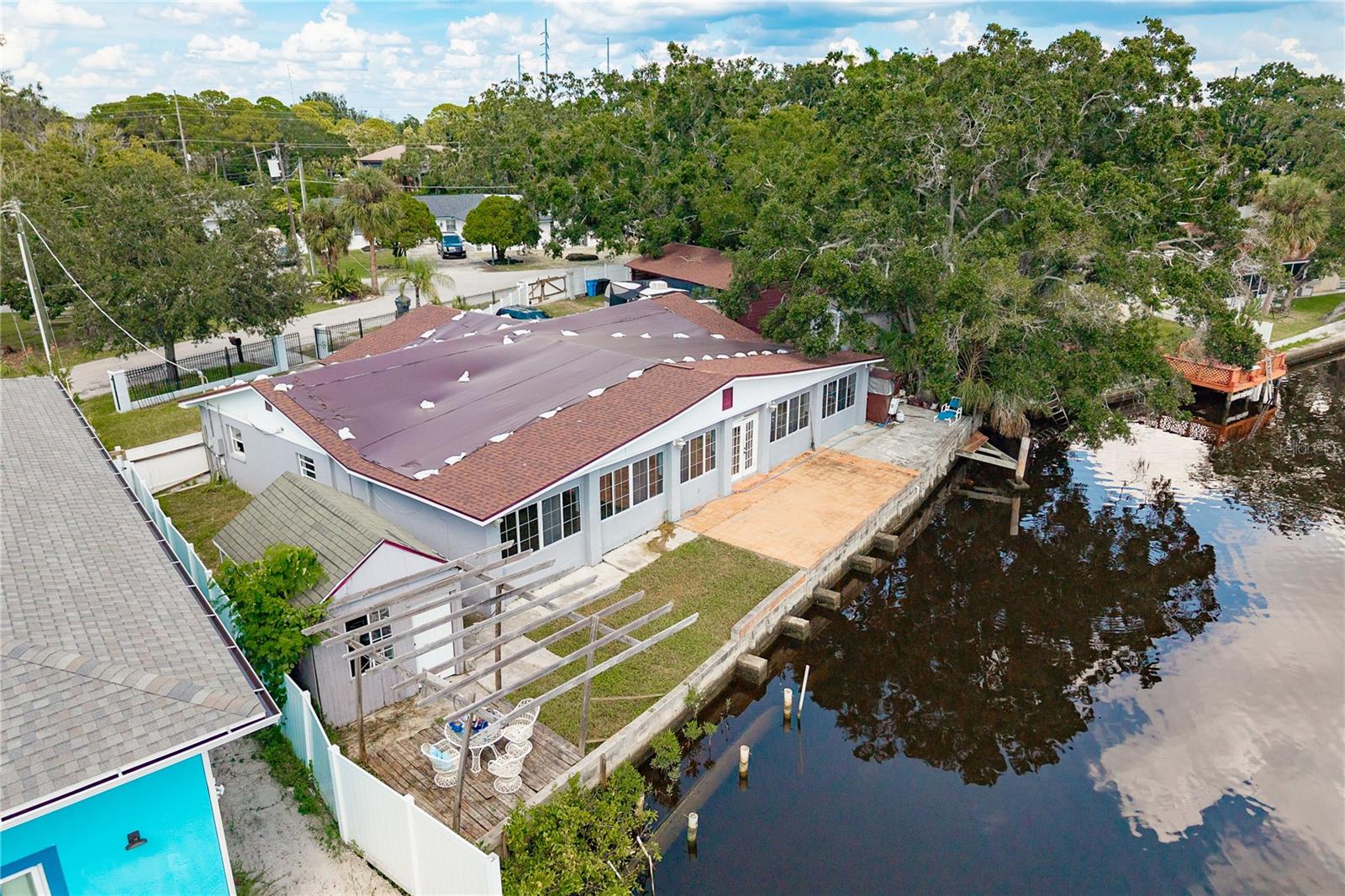 Back Exterior and Canal View