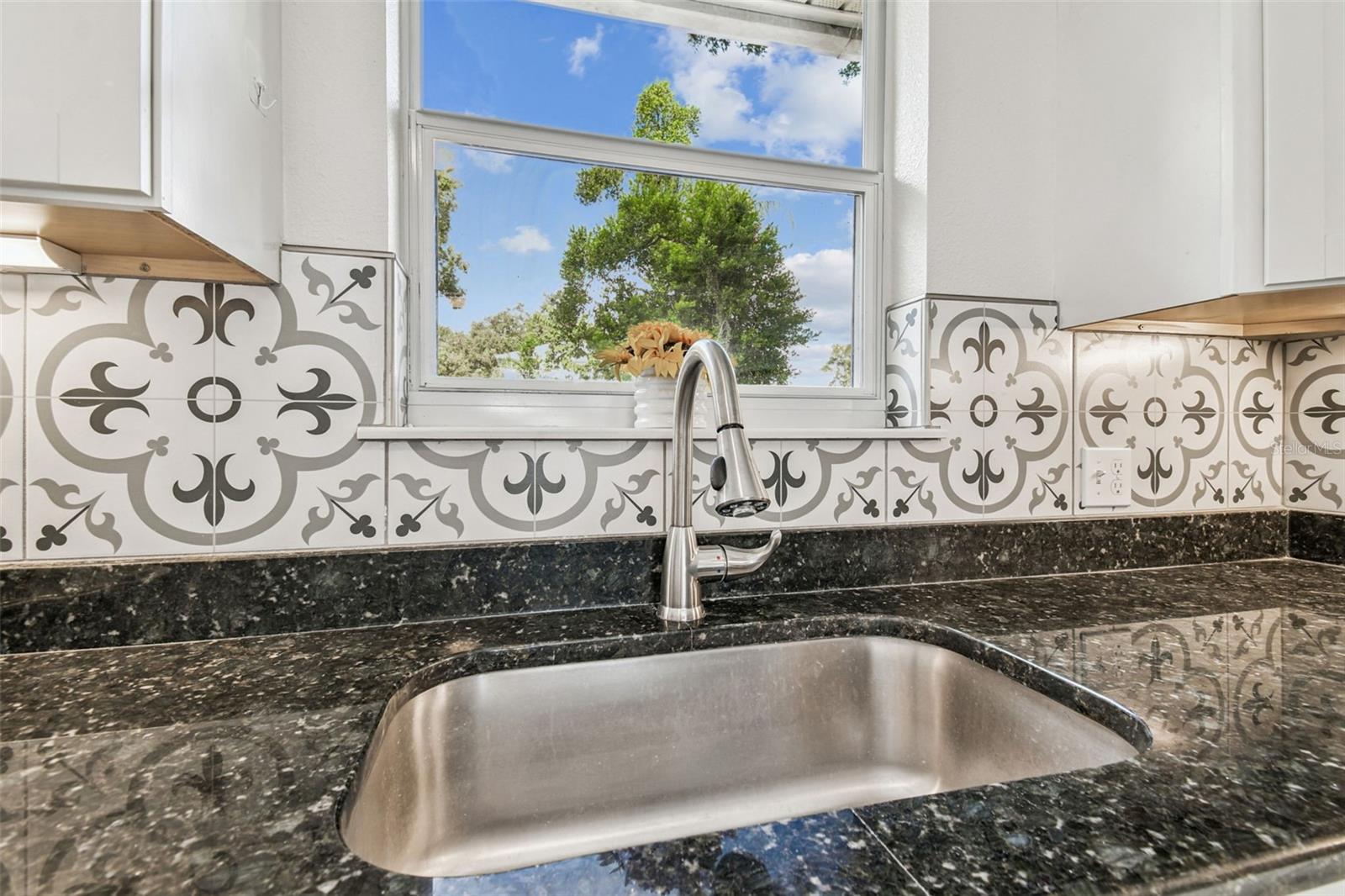 Designer tile backsplash