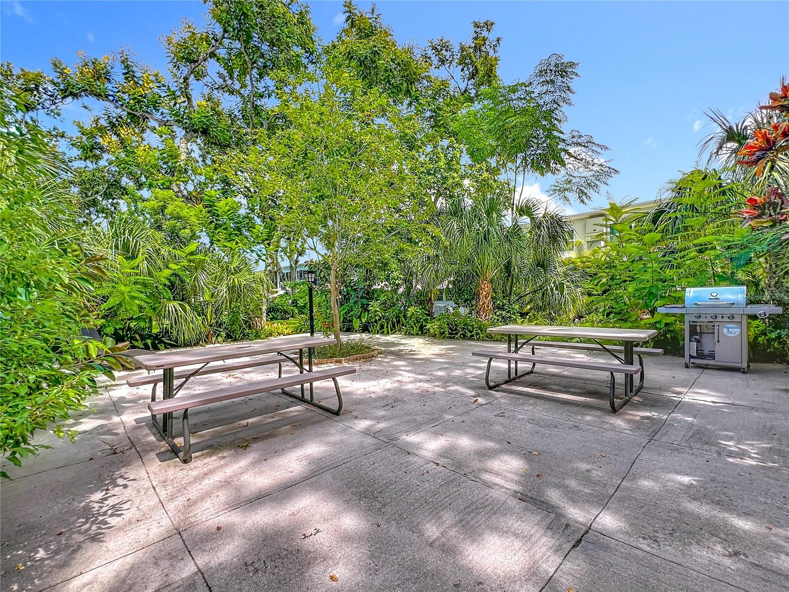 BBQ area near unit!