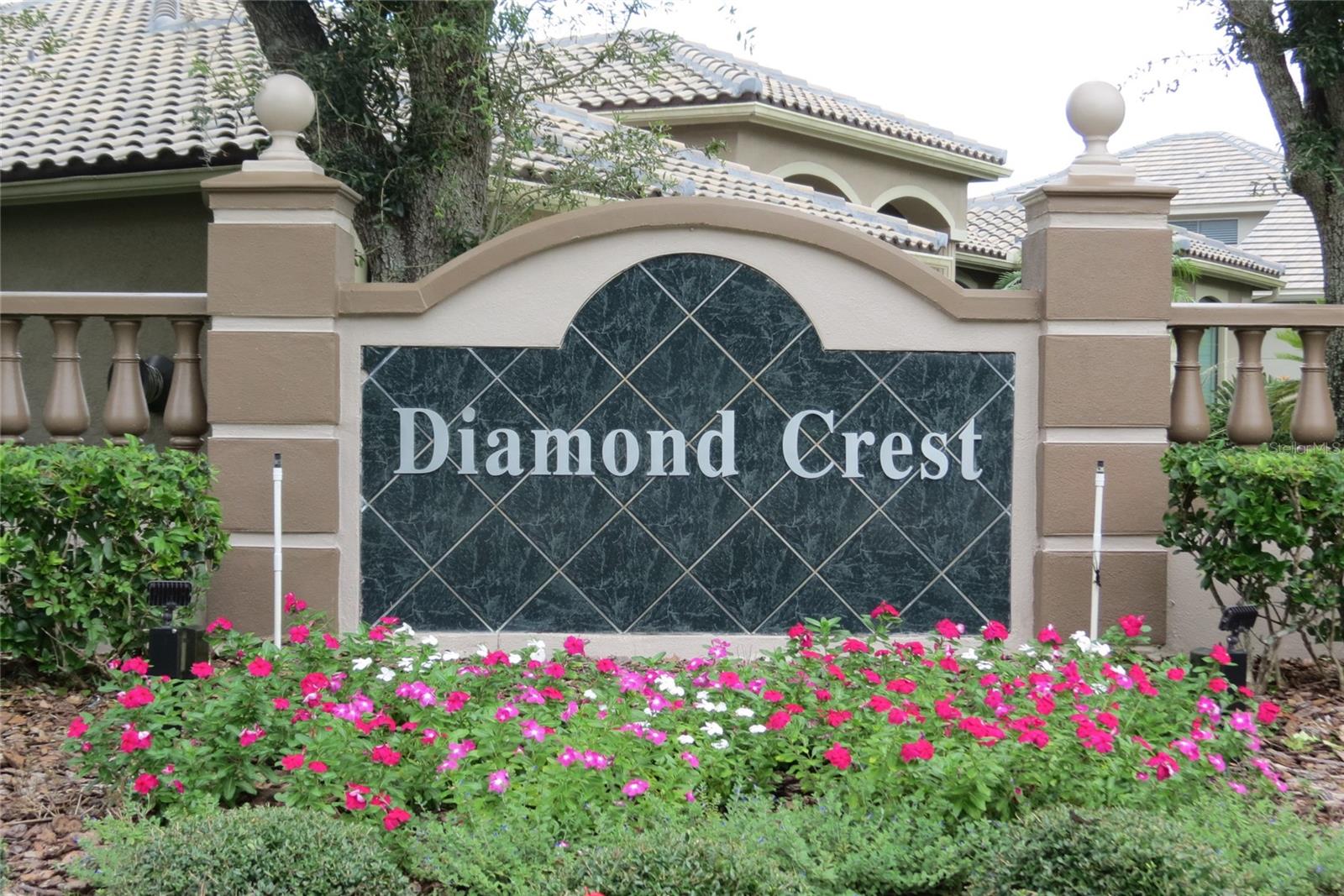Entrance to Diamond Ct.
