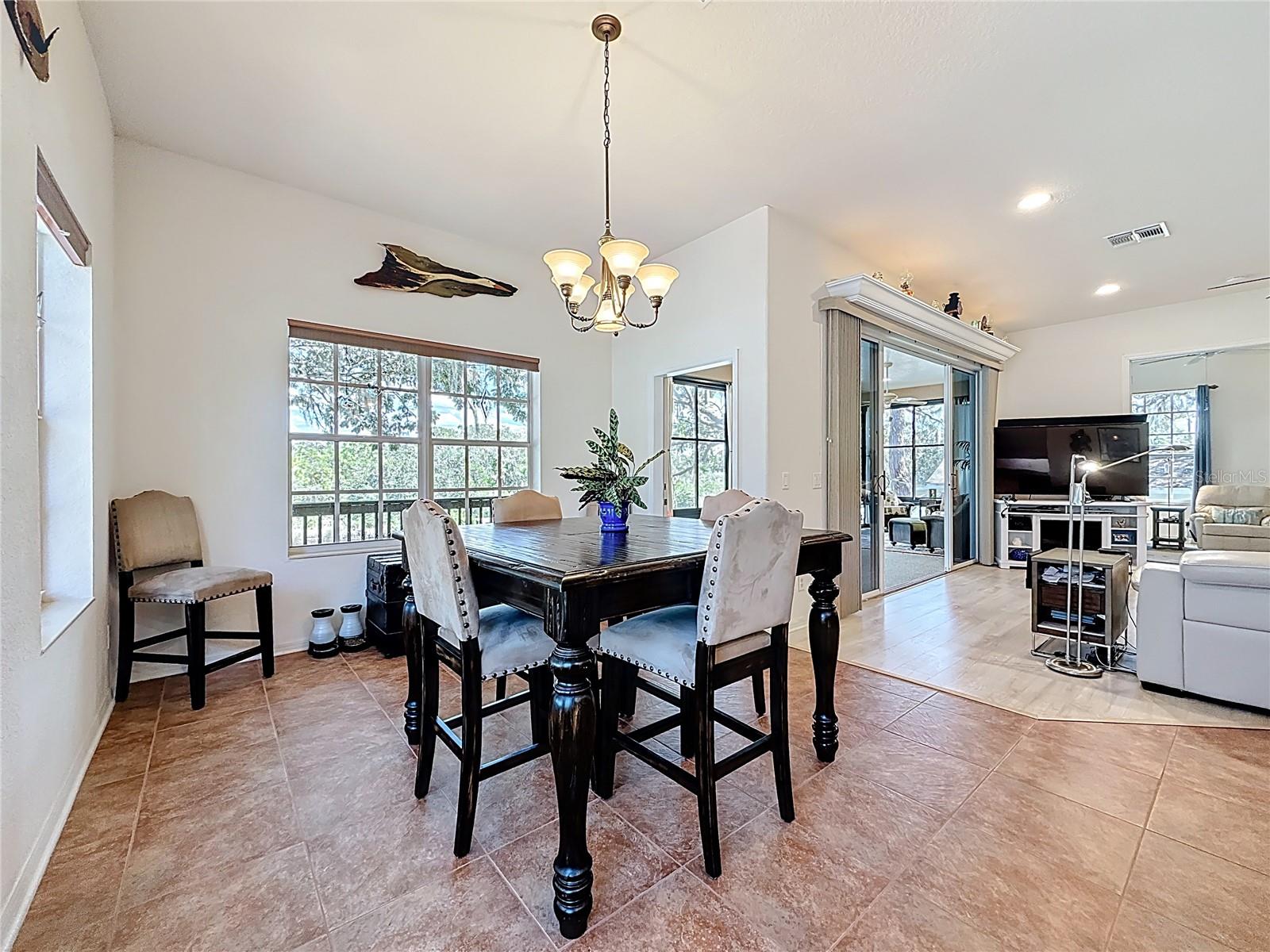 Dining Space - Living Room - Florida Room
