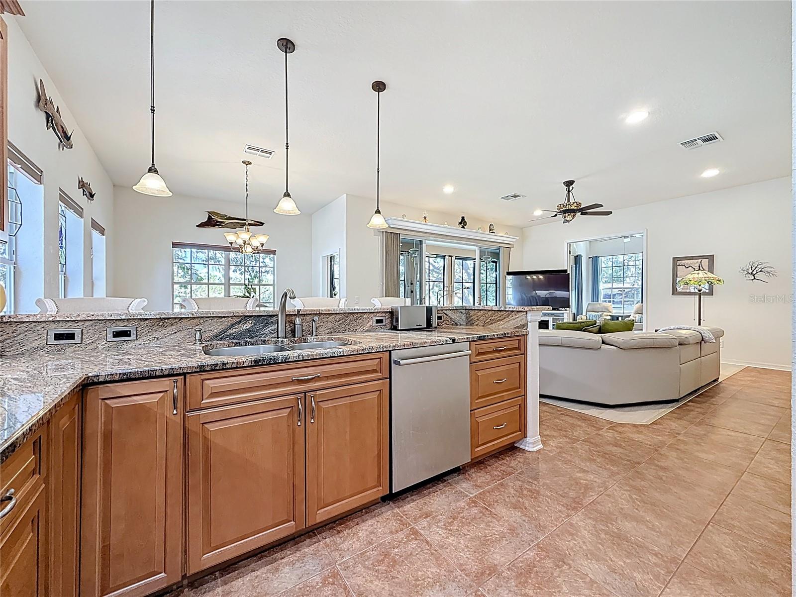 Kitchen - Dining Area - Living Room - Florida Room