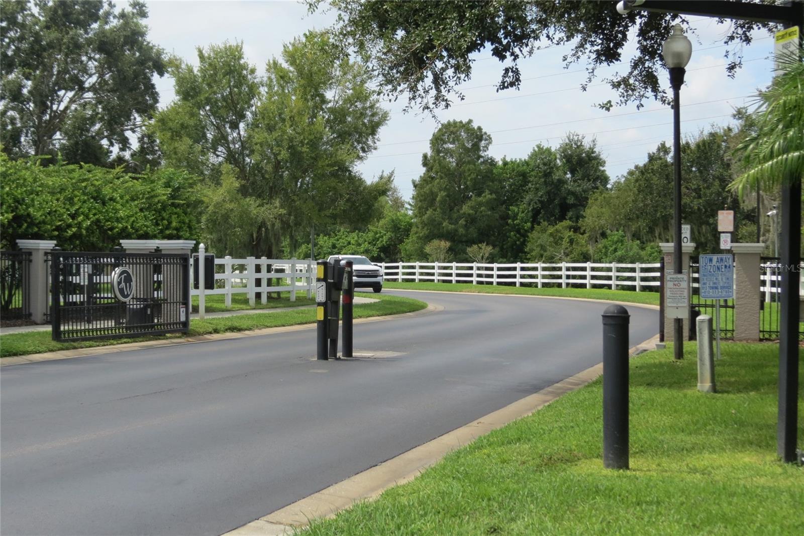 Gated entrance