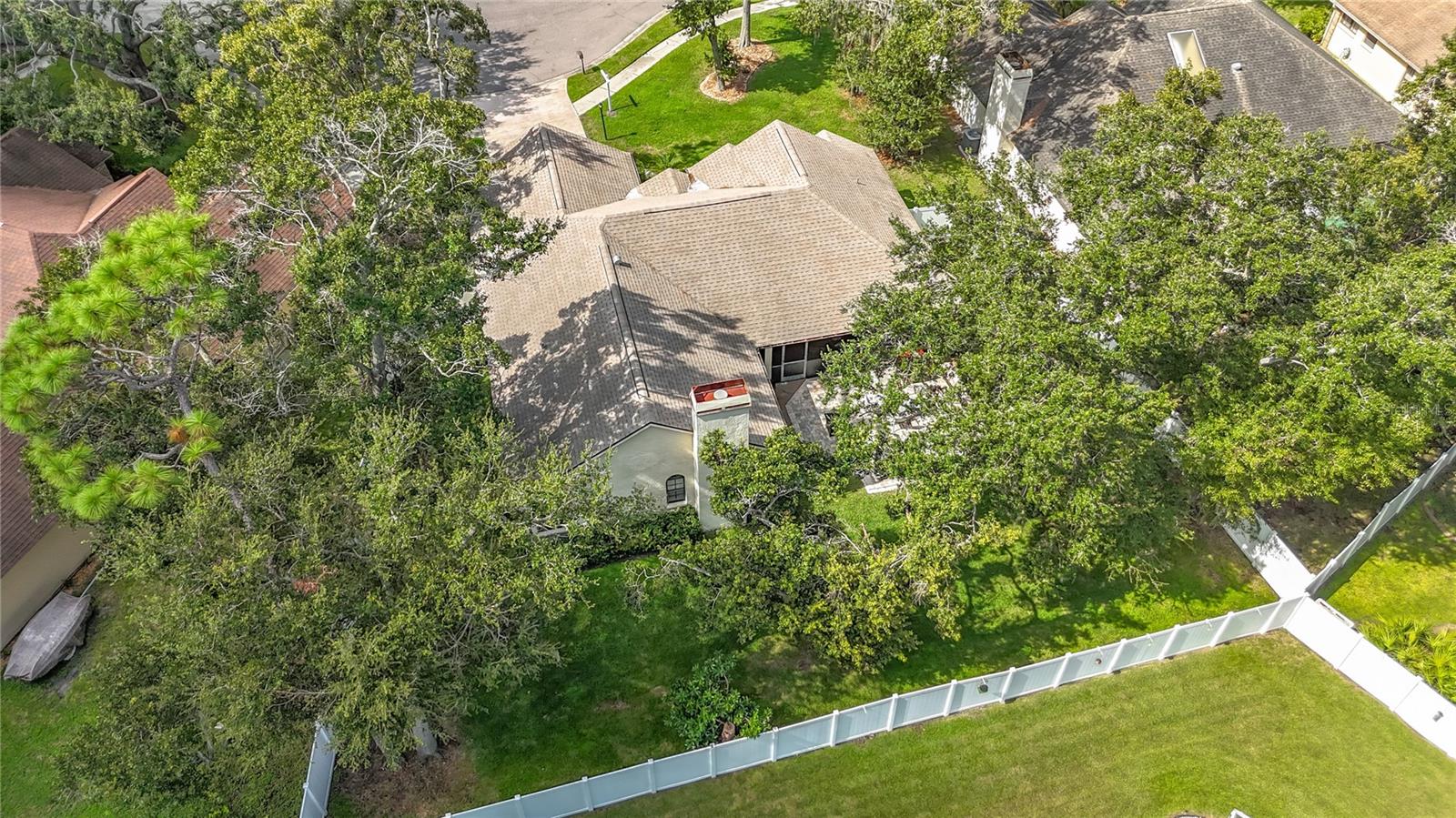 Completely fenced in backyard for rover and privacy.